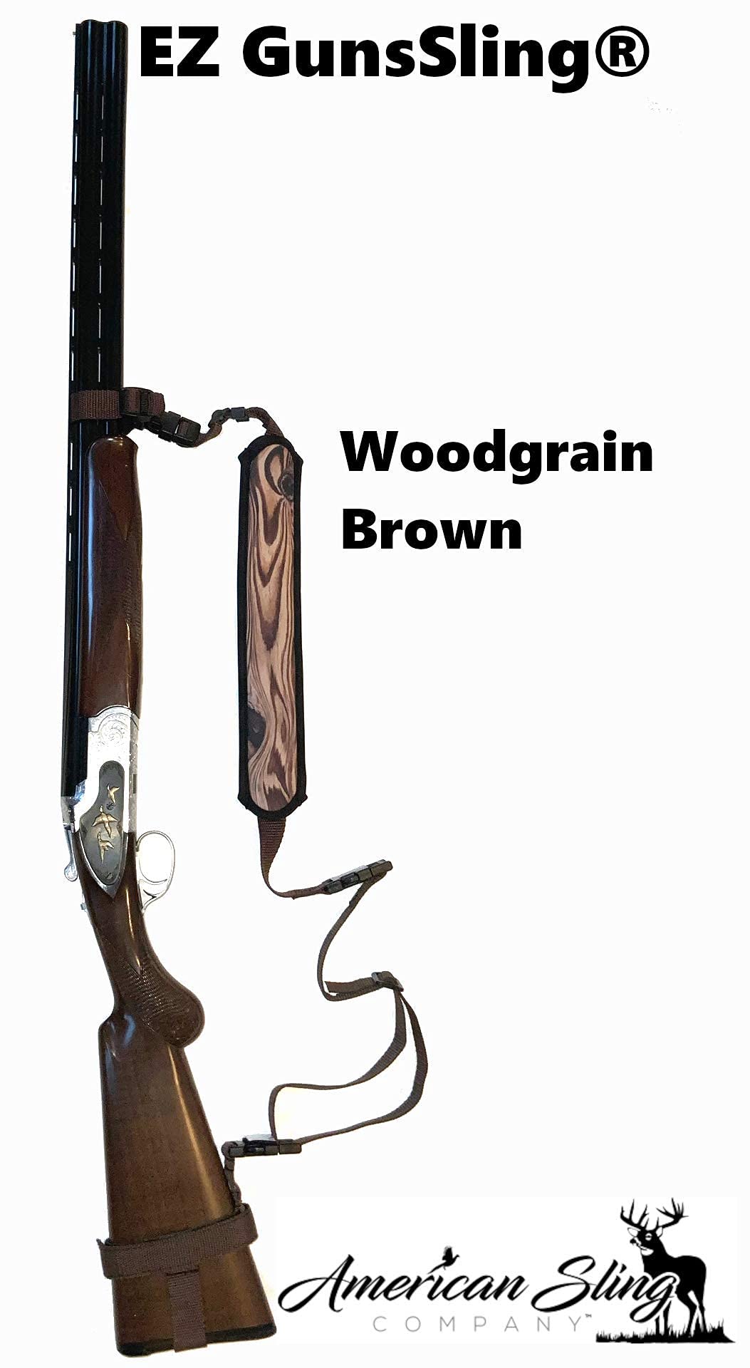 Universal Non-Swivel Gun Sling for Rifles, Shotguns & Firearms - Adjustable Shoulder Strap for Hunting, Shooting & Outdoor Activities