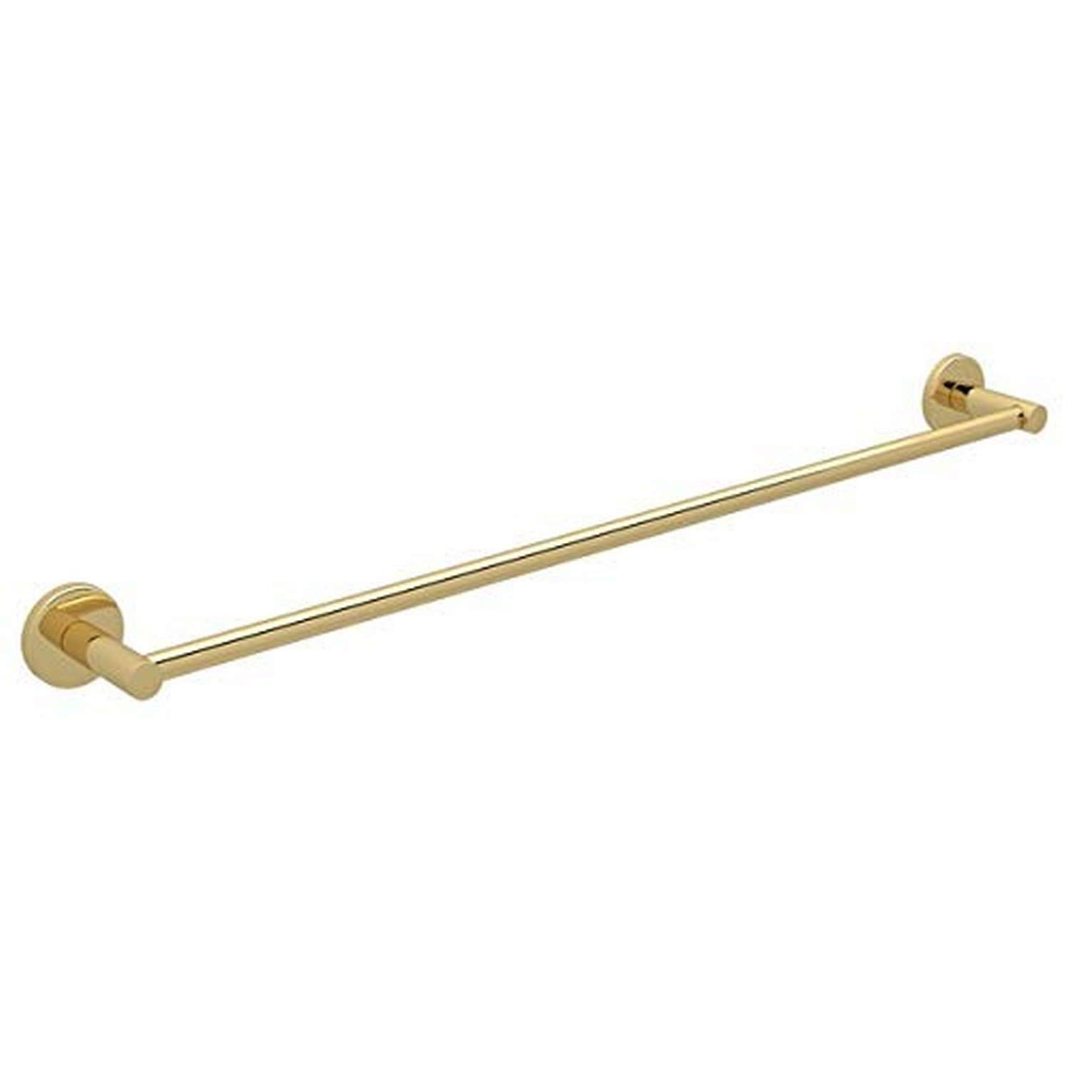 Rohl LO1/24SUB Italian Avanti Satin Unlacquered Brass Towel Bar - Premium Bathroom Accessory for Modern & Classic Home Decor