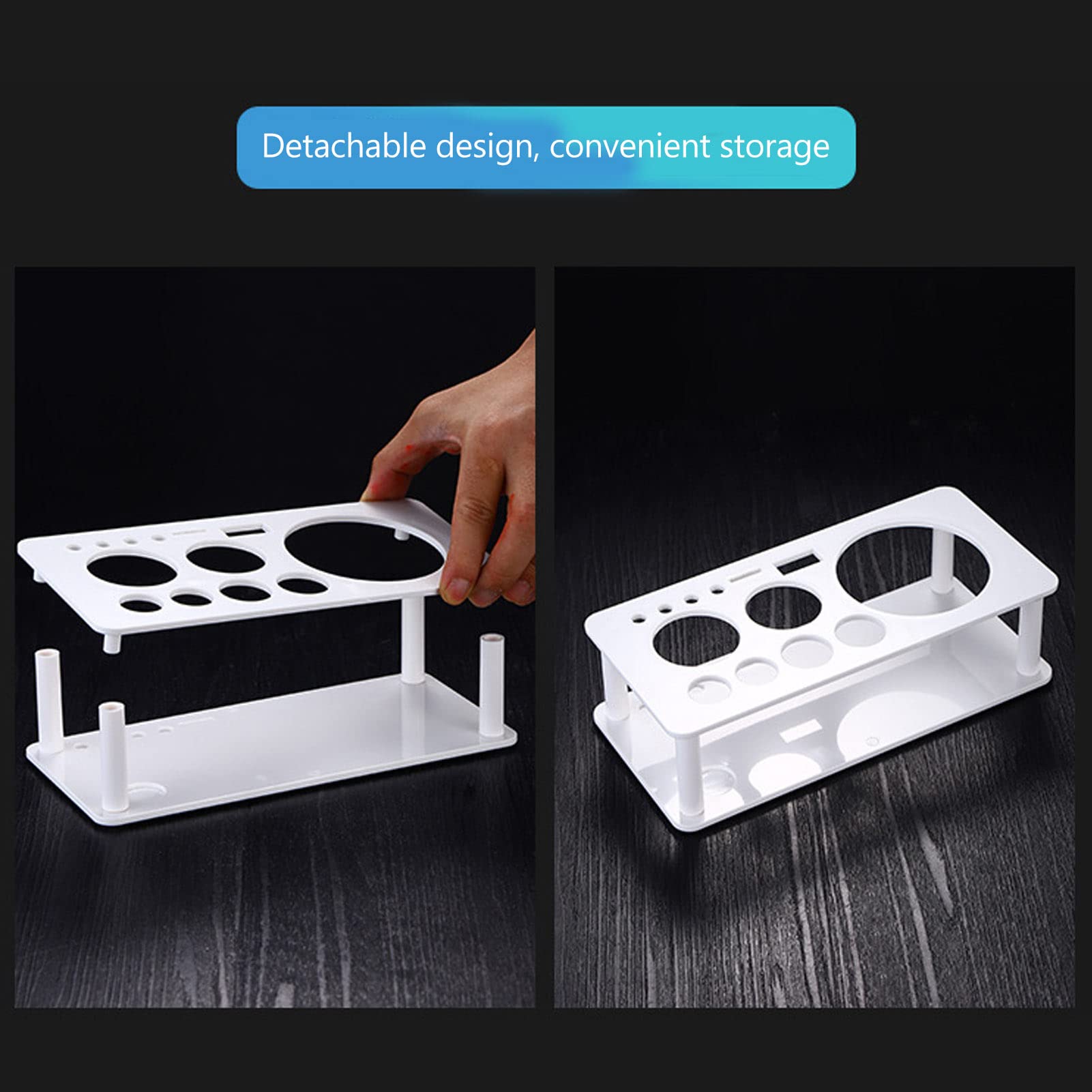 Professional Cocktail Shaker Set with Stand - Space Saving Bartender Kit, Plastic Bar Tool Organizer & Storage Holder - Perfect for Home Bars, Parties & Mixology Enthusiasts