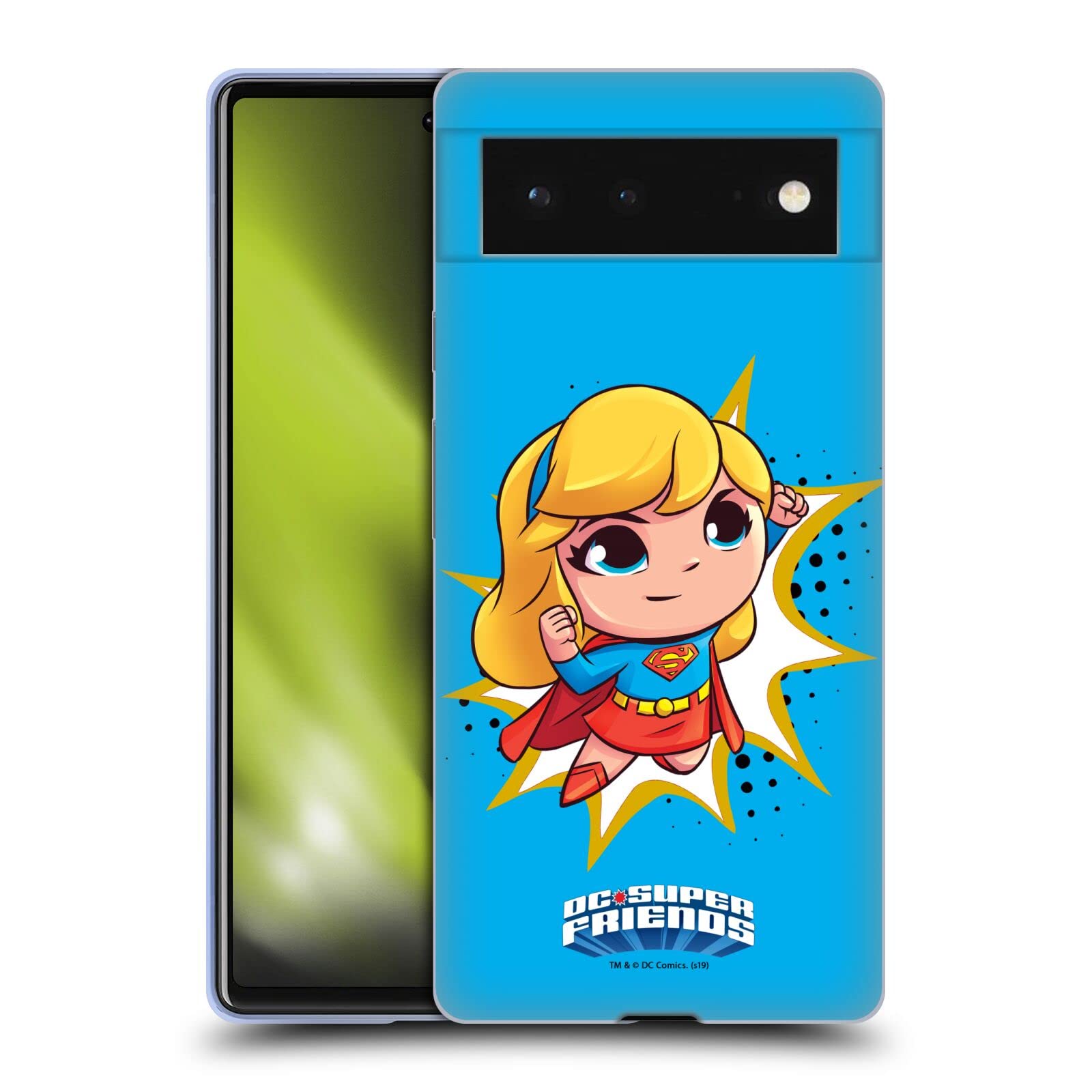 Supergirl Toddler Case for Google Pixel 6 - DC Comics Soft Gel Cover for Kids