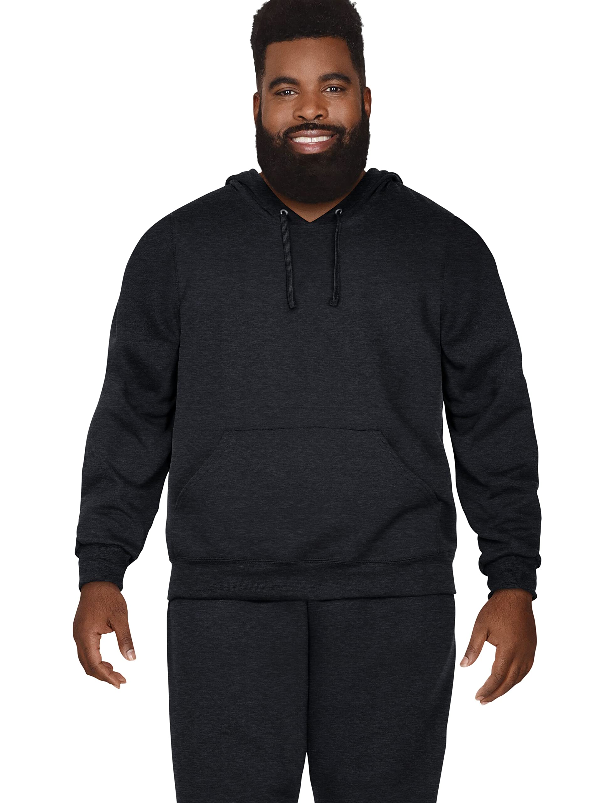 Fruit of the Loom Men's Eversoft Fleece Hooded Sweatshirt - Moisture Wicking, Breathable Pullover Hoodie for Casual Wear, Gym & Outdoor Activities