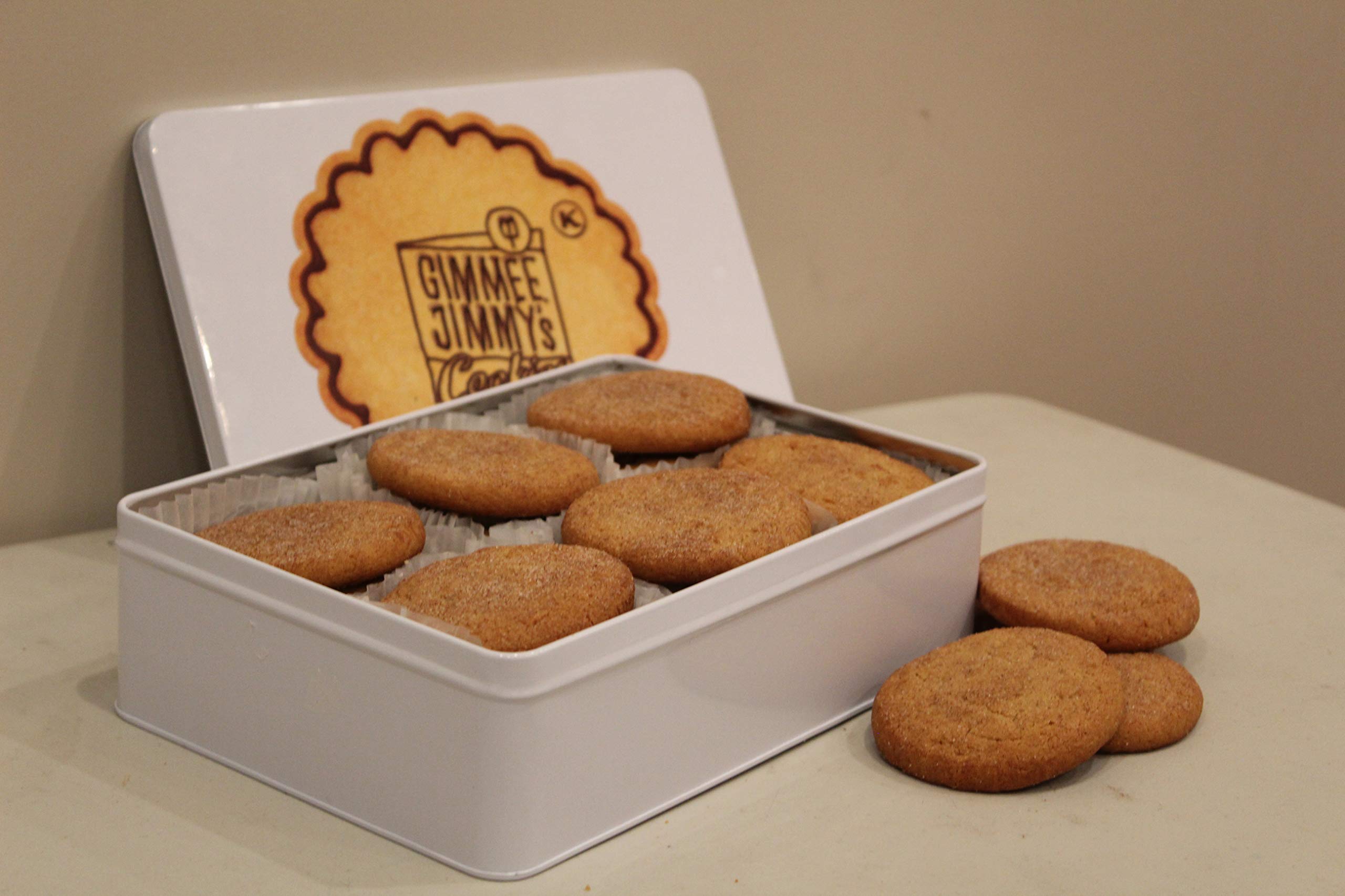 Gimmee Jimmy's Fresh Baked Sugar Cookies - 6 Lbs Premium Homemade Cookies in Decorative Tin | Perfect for Gifts, Parties & Holiday Treats