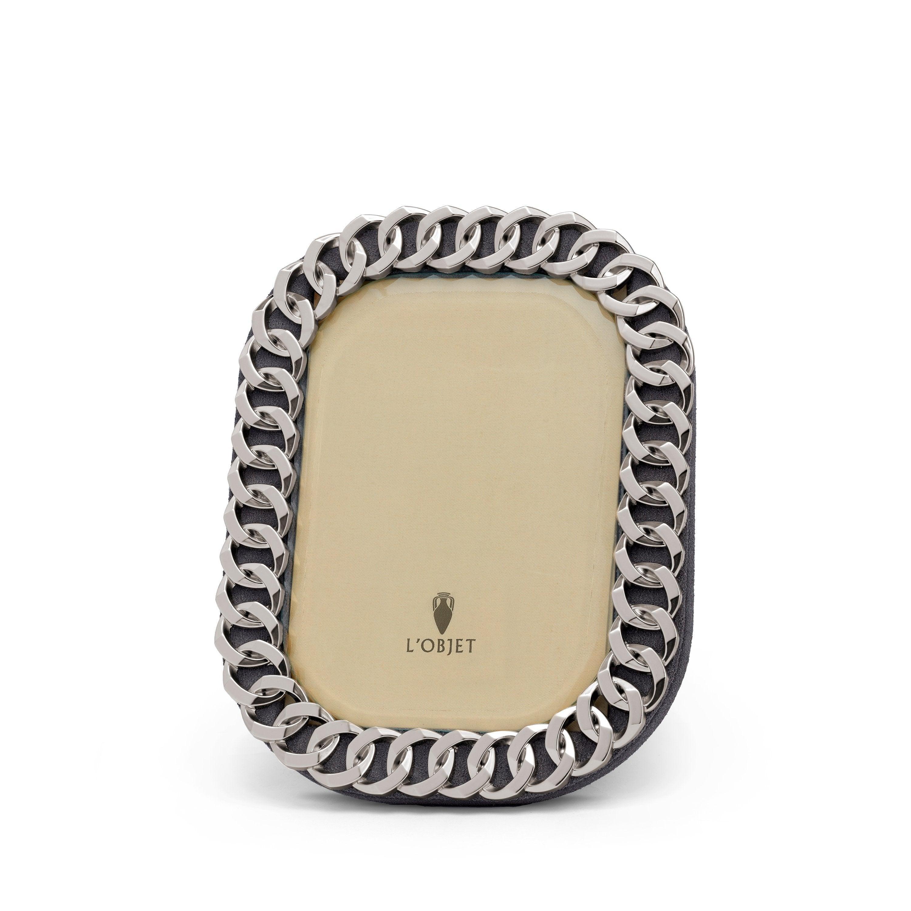 Platinum Cuban Link Chain Frame - Luxury Hip Hop Jewelry for Men & Women | Perfect for Parties, Gifting & Streetwear Fashion