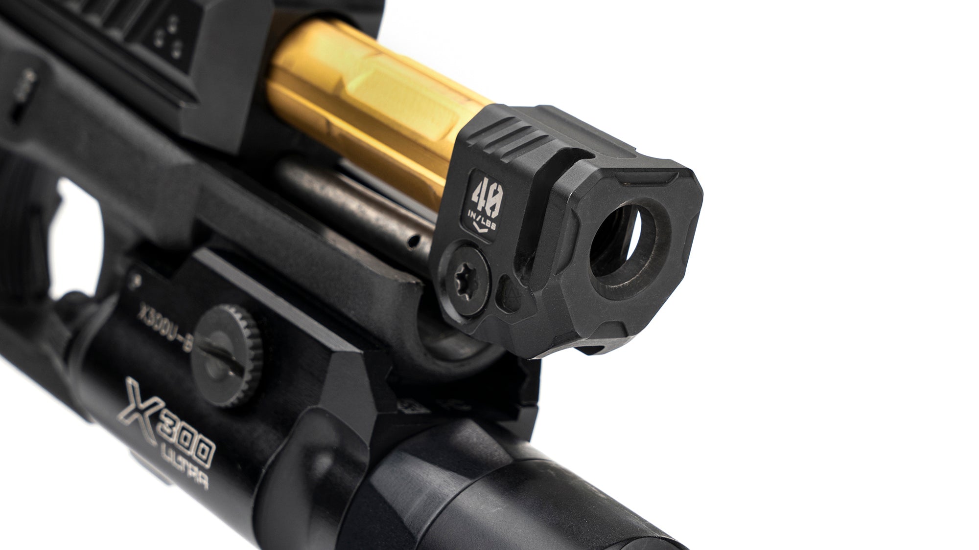 Strike Micro Threaded Barrel Comp QUAD - High-Performance Muzzle Brake for Pistols & Rifles | Perfect for Competitive Shooting & Range Training
