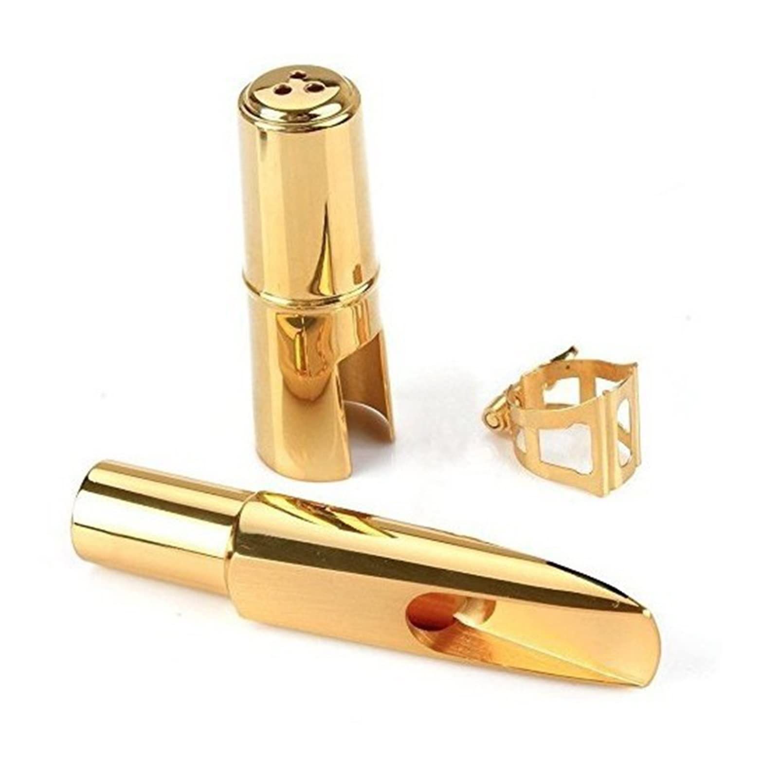 Golden Alto Saxophone Replacement Head - 1pc Sax Flute Upgrade Accessory for Professional Musicians | Perfect for Jazz, Band Performances & Music Practice