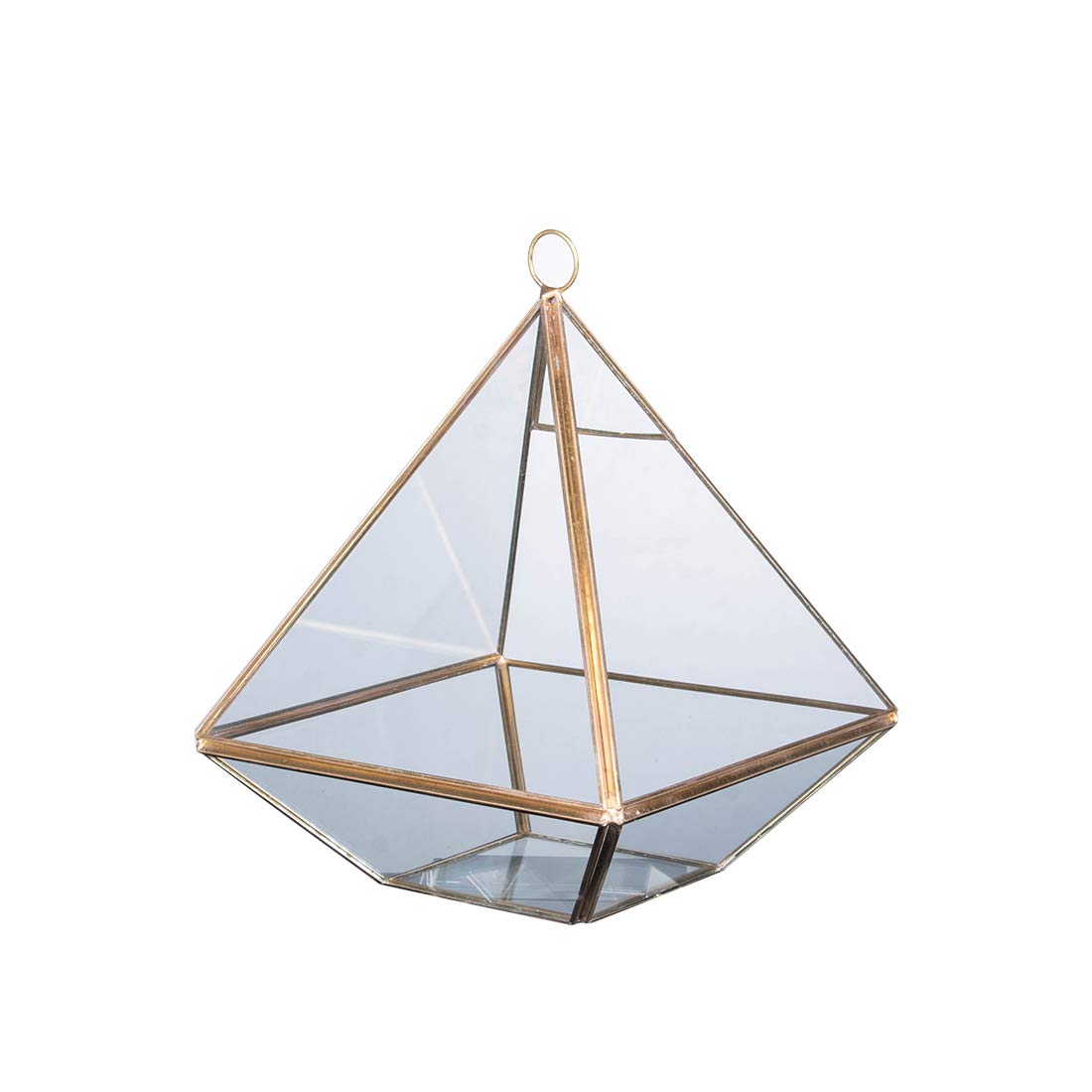 Longsheng Handmade Hanging Geometric Glass Terrarium - Air Plant Holder, Mini Succulent & Moss Planter, Fern Display Case - Perfect for Home Decor, Office Desk, Wedding Centerpiece & Unique Gift Ideas