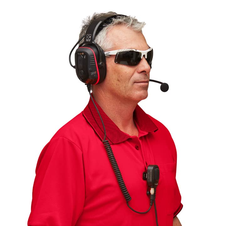 Extreme Noise Smart Wireless Industrial Communication Headset with Headband - Dual Noise Cancelling Hearing Protection for Manufacturing, Oil & Gas, Mining | Perfect for Loud Work Environments & Heavy Machinery Operations