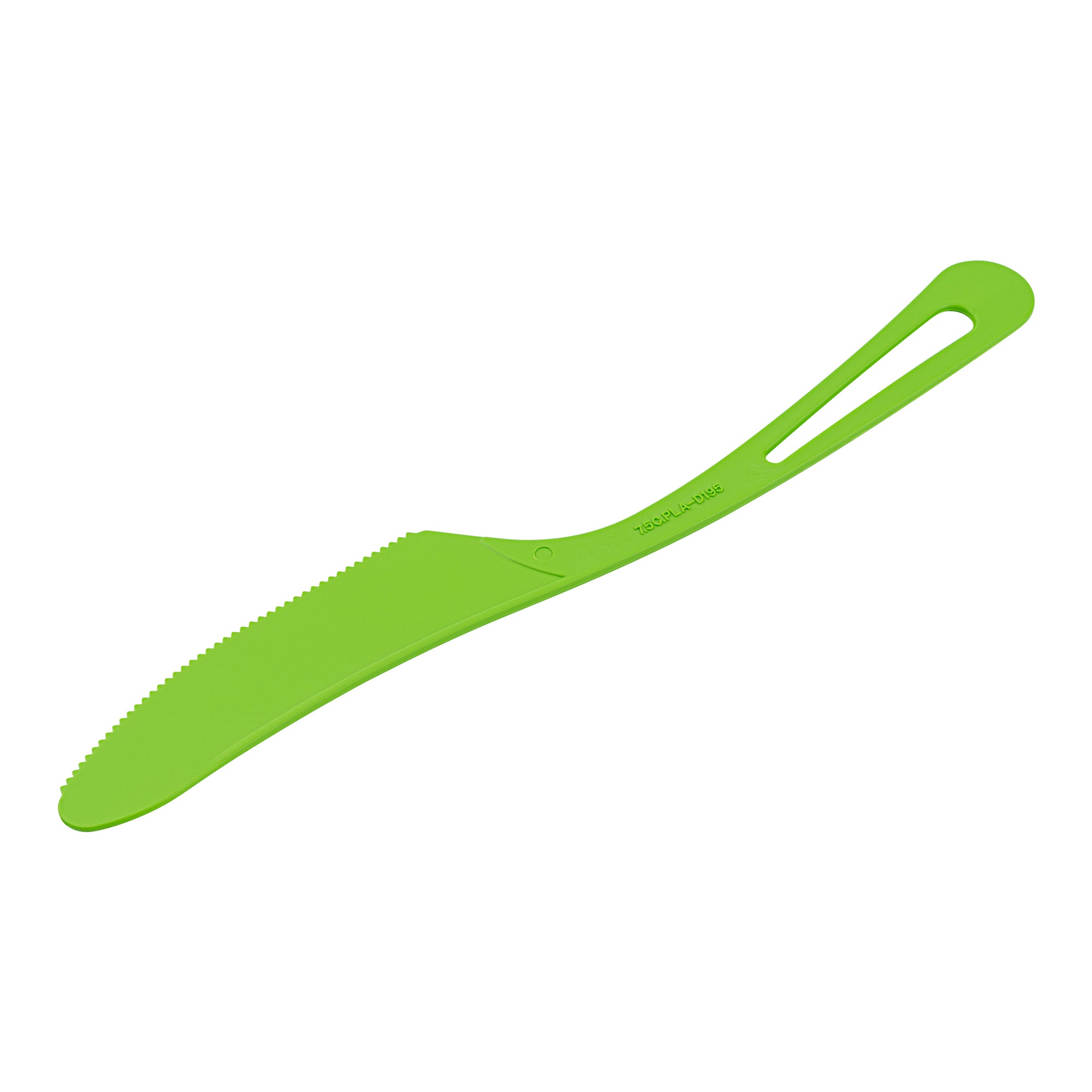 Eco-Friendly Basic Nature Green CPLA Plastic Knife – Compostable, Heat Resistant, 7.5 Inch, 250 Count Box – Perfect for Picnics, Parties & Sustainable Dining