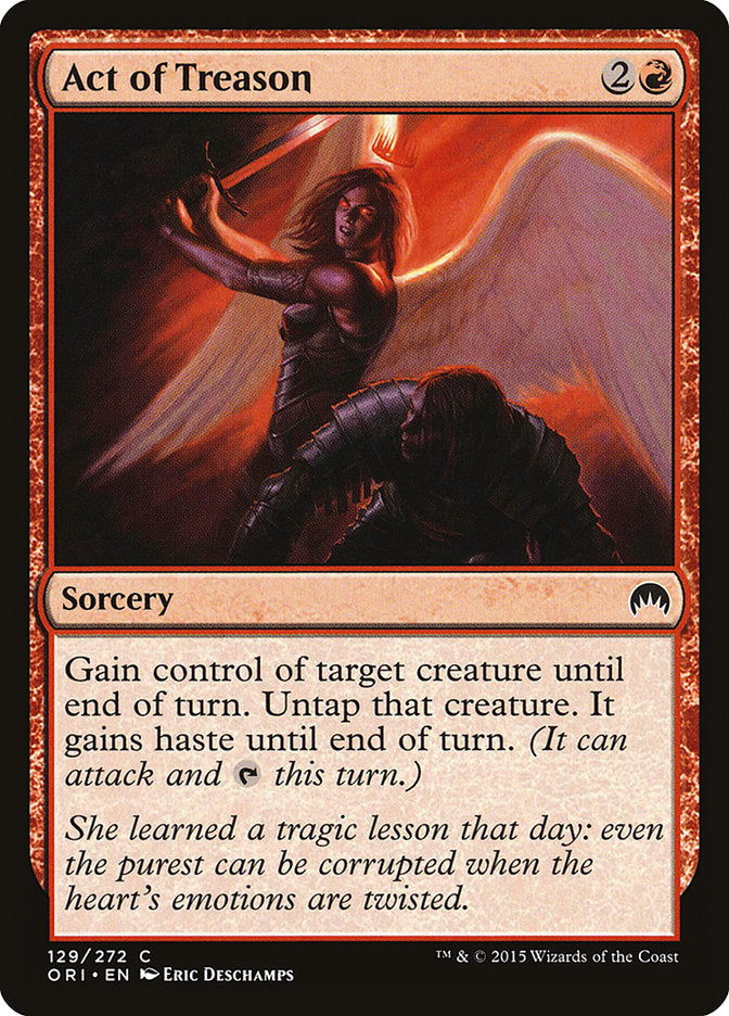 Act of Treason MTG Card - Magic Origins Expansion for Commander & Standard Decks - Perfect for Theft & Control Strategies