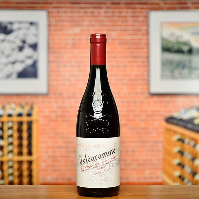2020 Chateauneuf du Pape Telegramme Domaine du Vieux Telegraphe Red Wine - Premium French Rhone Valley Vintage - Perfect for Special Occasions & Wine Collectors
