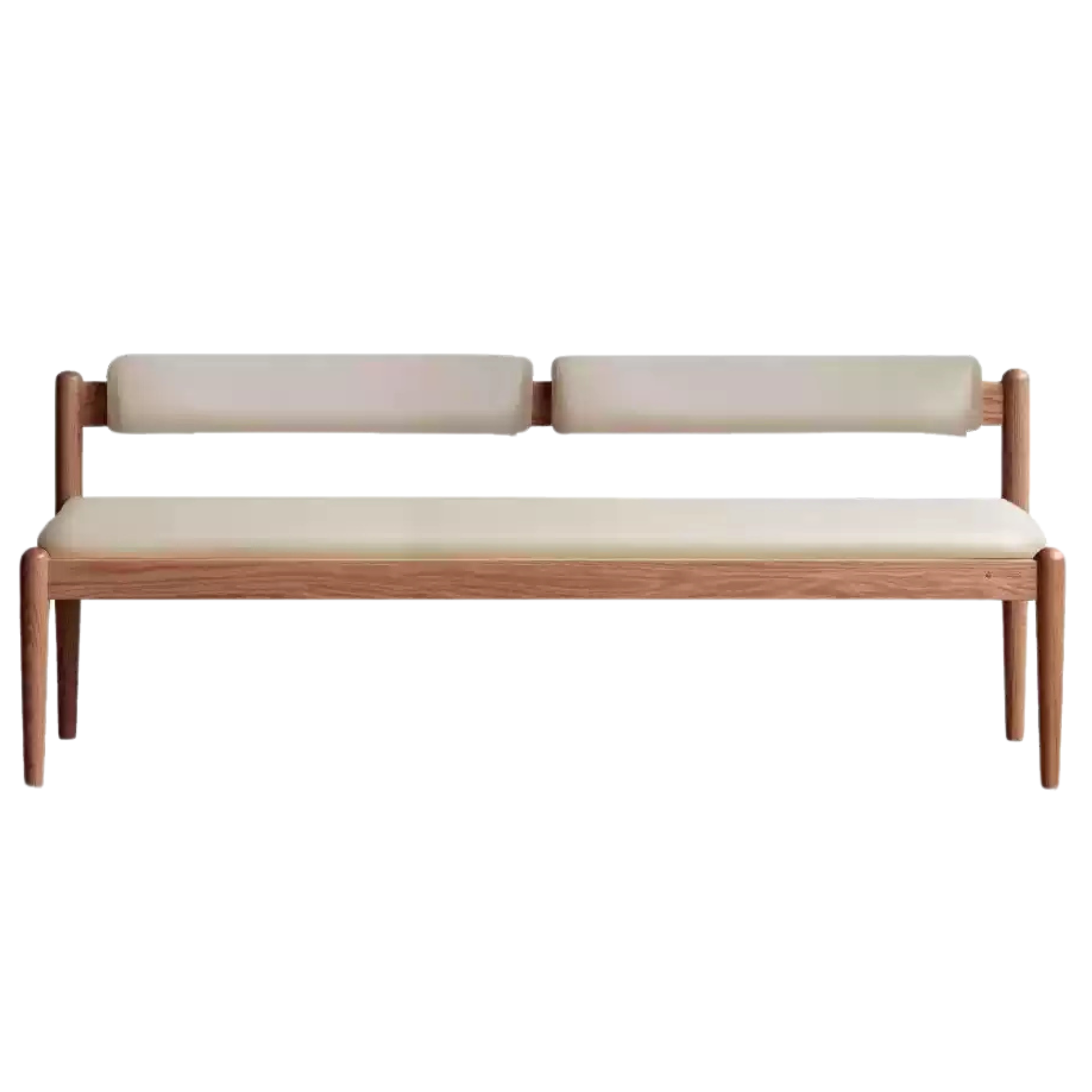 Solid Oak & Black Walnut Wooden Soft Bench - Handcrafted Wooden Stool for Entryway, Bedroom, Living Room & Outdoor Use