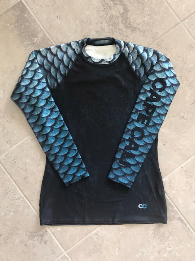 Men's Fathom UPF 50+ Sun Protection Long Sleeve Rash Guard Shirt for Surfing, Swimming & Outdoor Water Sports