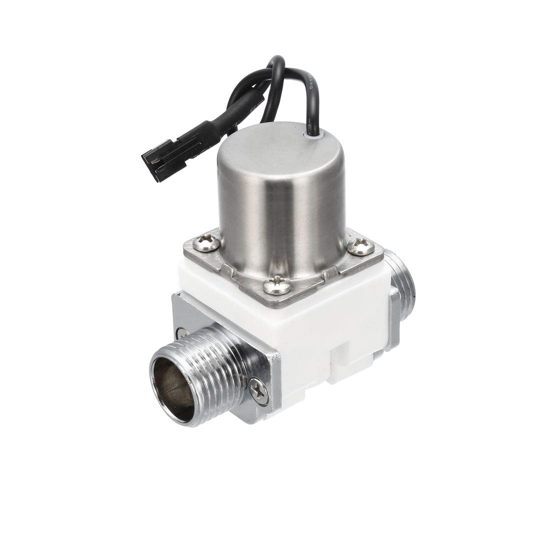 uxcell G1/2 DC4.5V Pulse Solenoid Valve with Filter - Male Thread for Water, Air, and Gas Control in Industrial Automation & Irrigation Systems