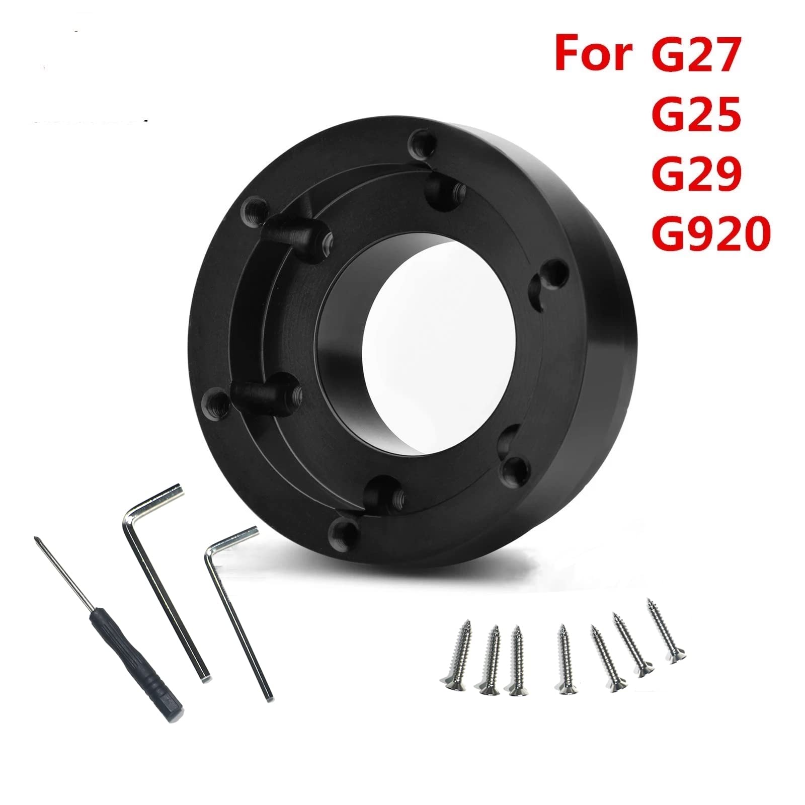 Lumclaw 13-Inch Steering Wheel Adapter Plate for Logitech G29 G920 G923 - 70mm PCD Racing Wheel Mod (Black) | Perfect for Sim Racing, Gaming Setups & Car Simulation Enthusiasts