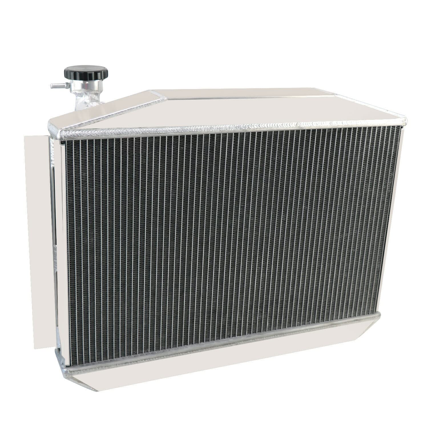 Chevy Corvette C1 350 V8 4.6L Aluminum Radiator with Shroud & Wiring Kit - Compatible with 1955-1960 Models - High Performance Cooling for Classic Car Restoration & Hot Rod Builds