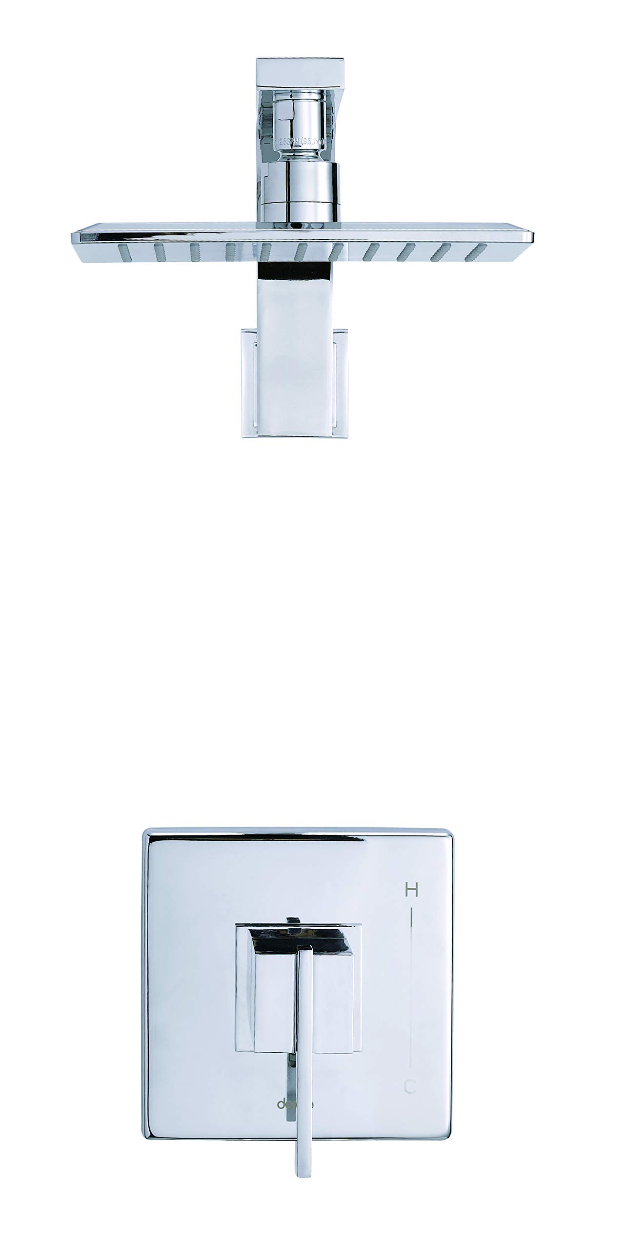 Gerber Plumbing Sirius Shower Trim Kit with Treysta Cartridge - Chrome Finish, Easy Installation for Bathroom Remodel - Perfect for Modern Homes & Luxury Hotels