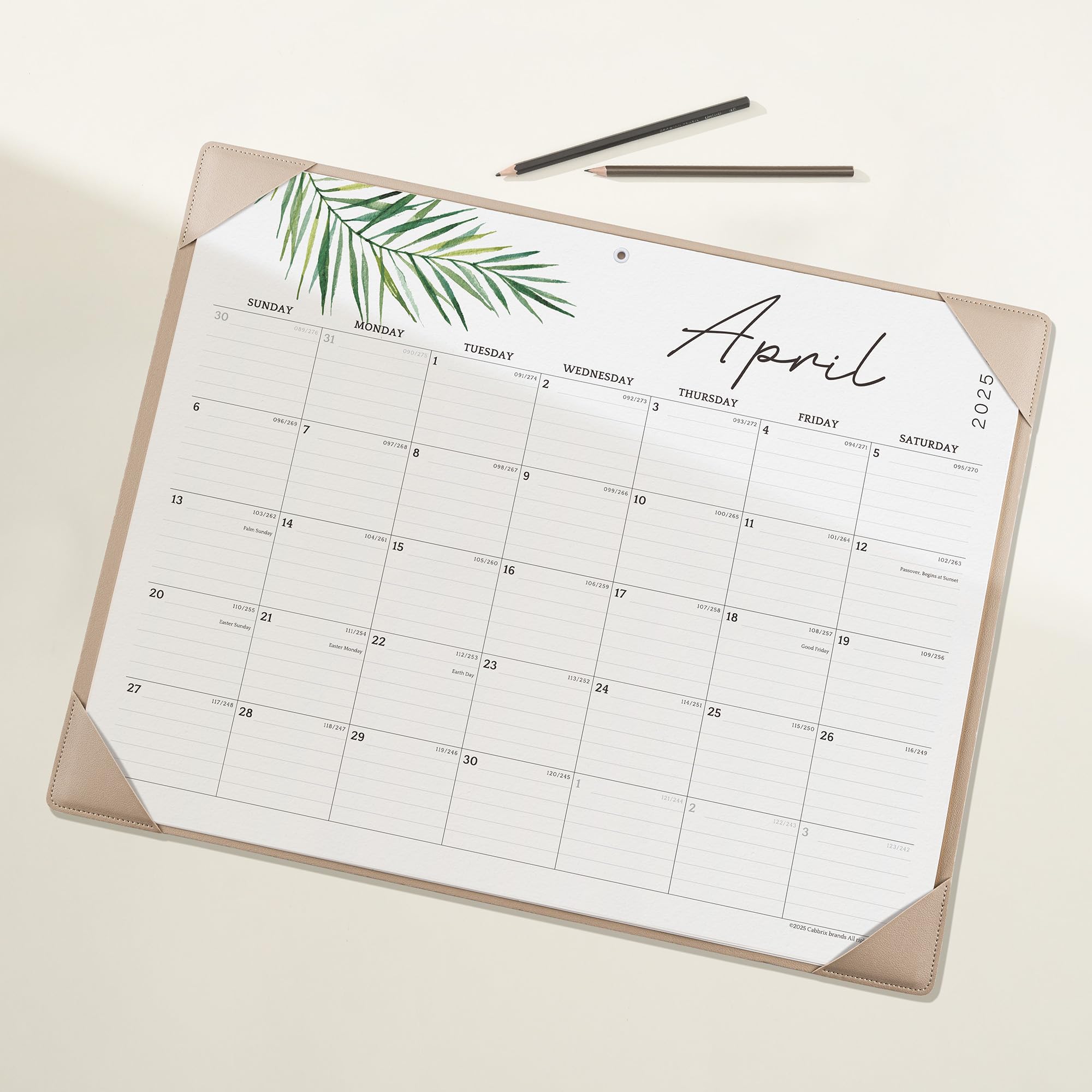 2025-2026 Large Desk Calendar with Desktop Mat - 21