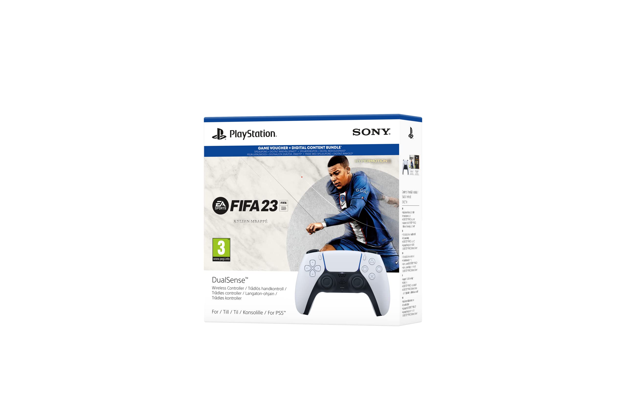 Sony PS5 DualSense Wireless Controller for FIFA 23 - Official PlayStation 5 Gamepad with Haptic Feedback & Adaptive Triggers - Perfect for Gaming, Sports Games & Multiplayer Sessions