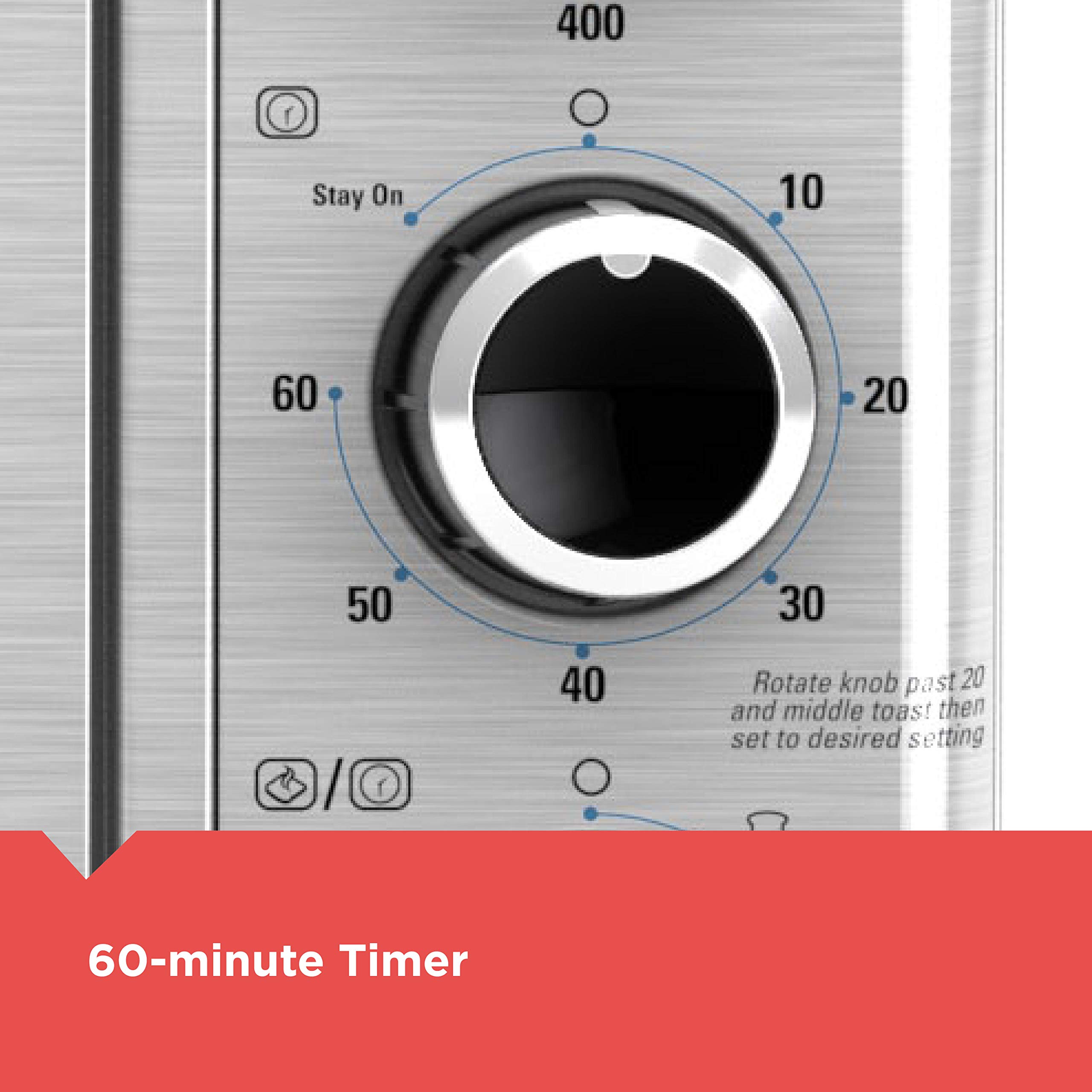 BLACK+DECKER 6-Slice Air Fryer Toaster Oven with 5 Cooking Functions - Stainless Steel Countertop Convection Oven for Baking, Roasting & Crisping | Perfect for Small Kitchens, Dorms & Apartments (Model TO3215SS)