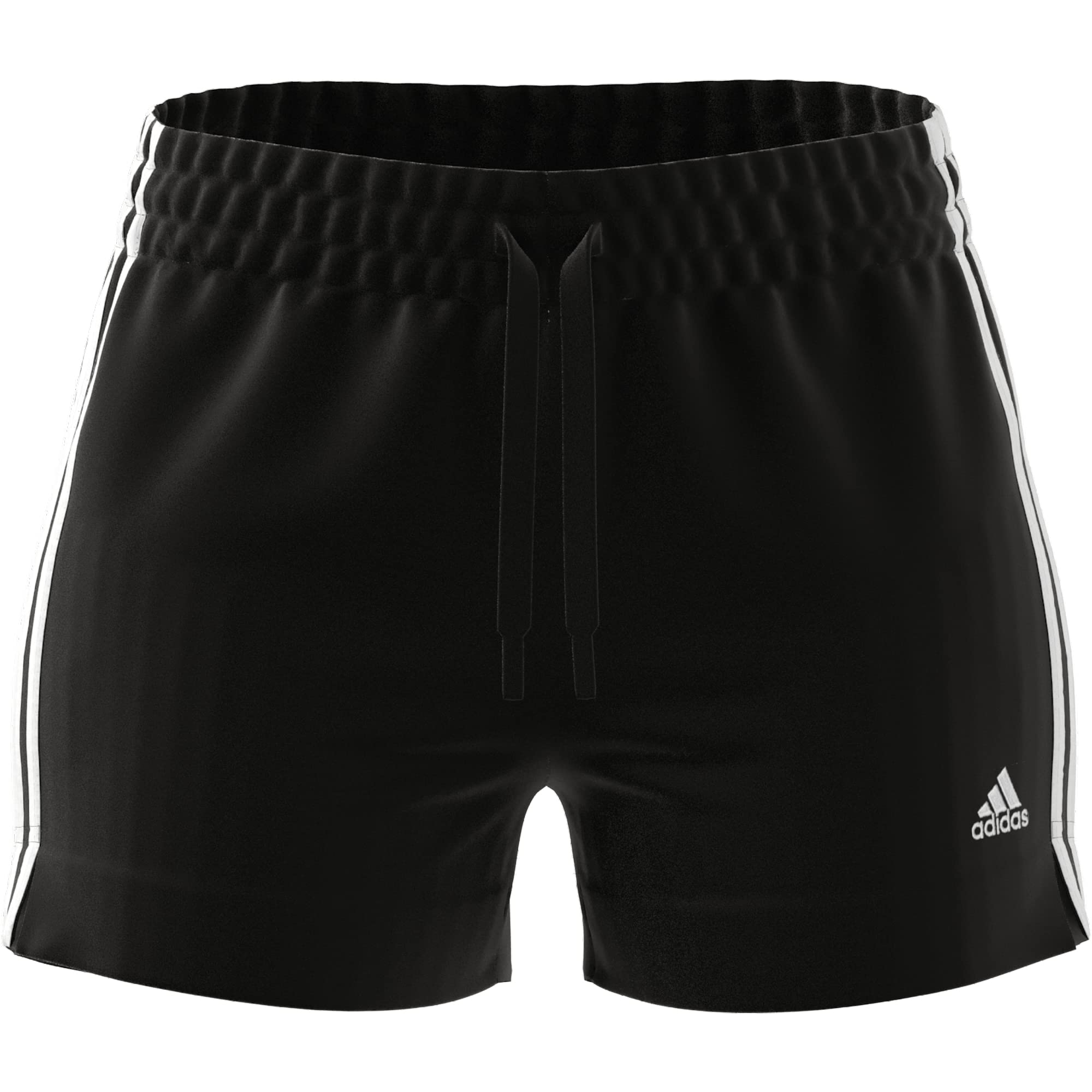 Adidas Essentials Slim 3-Stripes Women's Athletic Shorts - Lightweight Workout Running Shorts for Gym, Yoga & Casual Wear