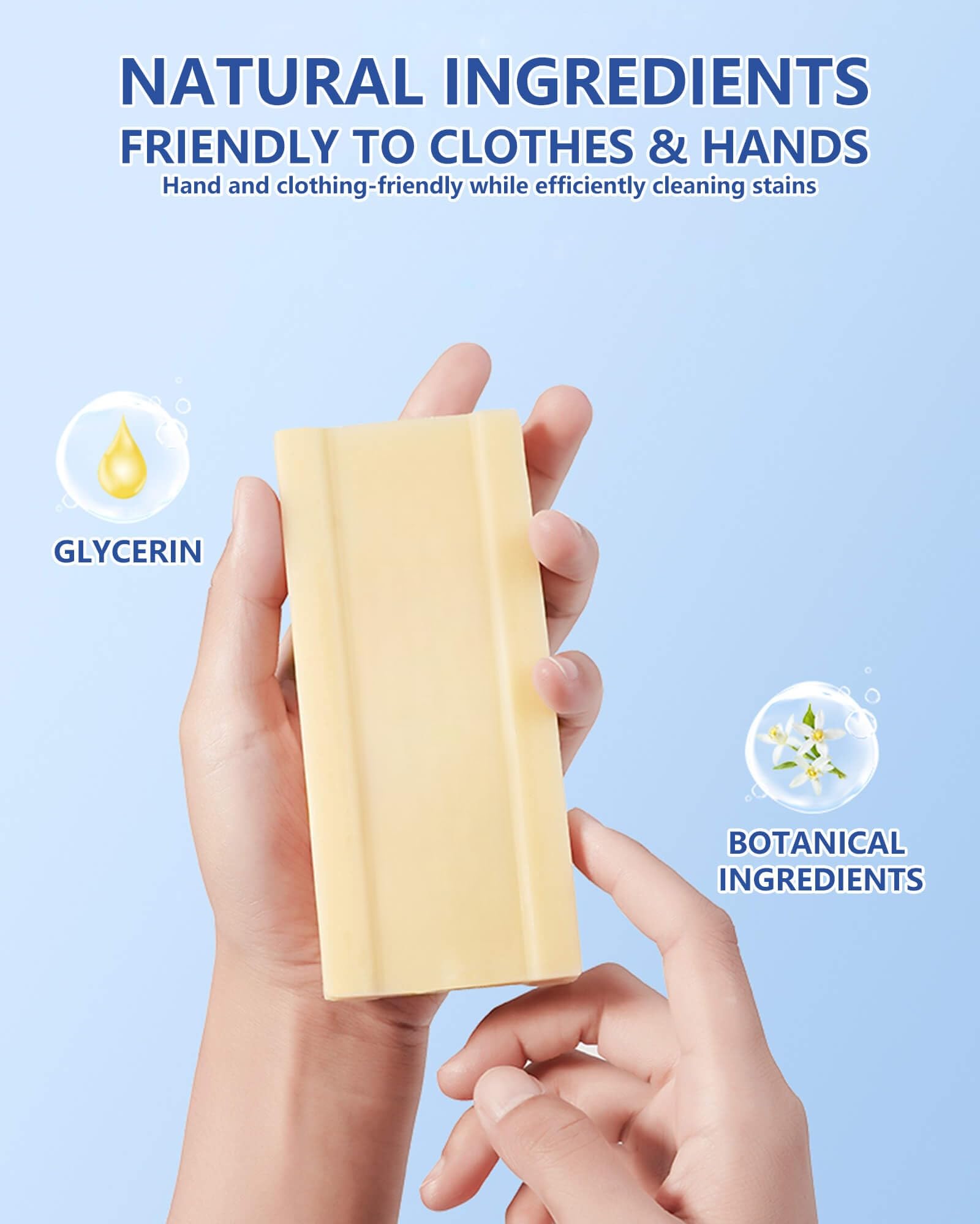 Canal Soap with Brush - Stain Remover for Clothes & Underwear (7oz, 4pc) - Laundry & Travel Use