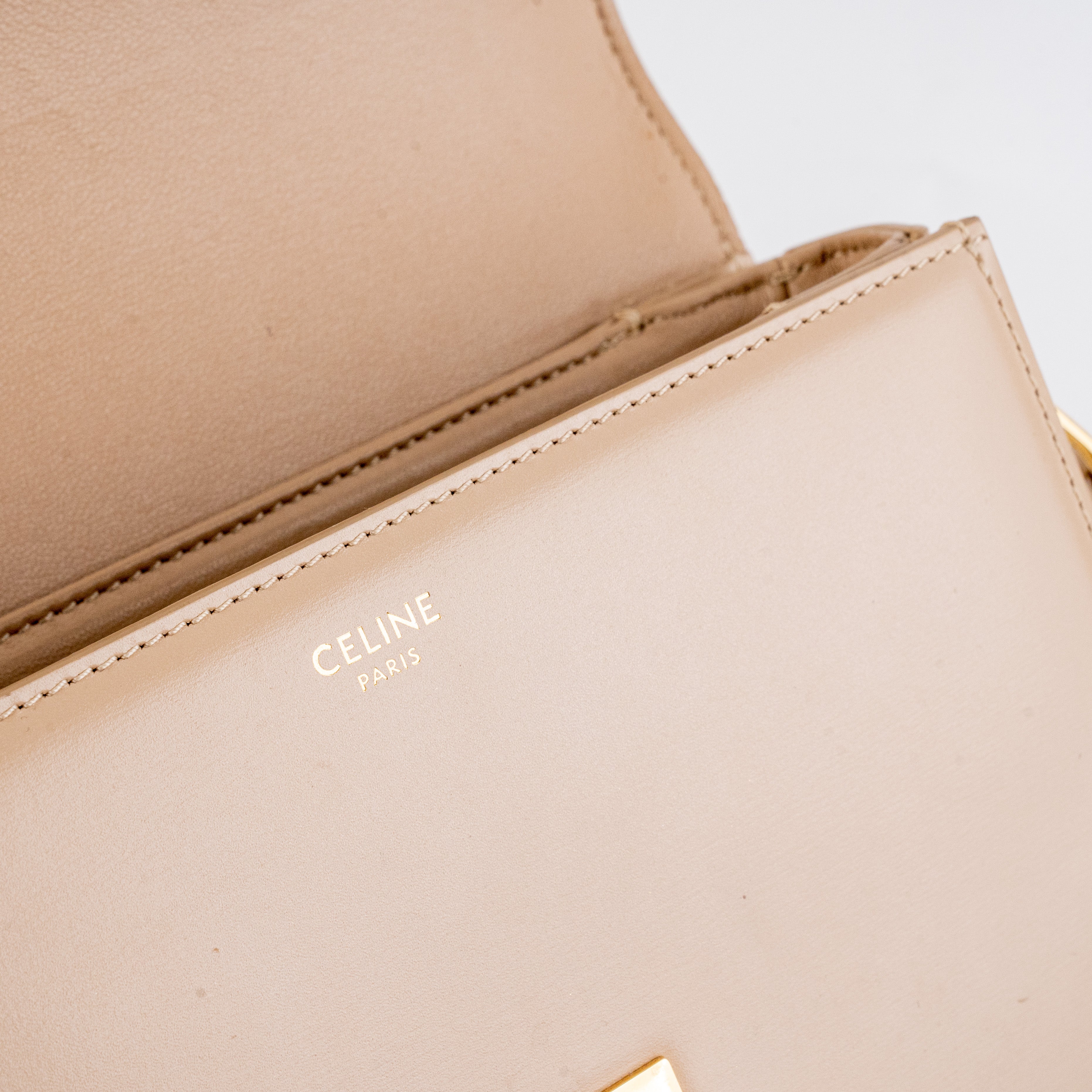 Celine Small Triomphe Box Bag - Genuine Leather Crossbody Purse for Women | Perfect for Work, Date Night & Everyday Use