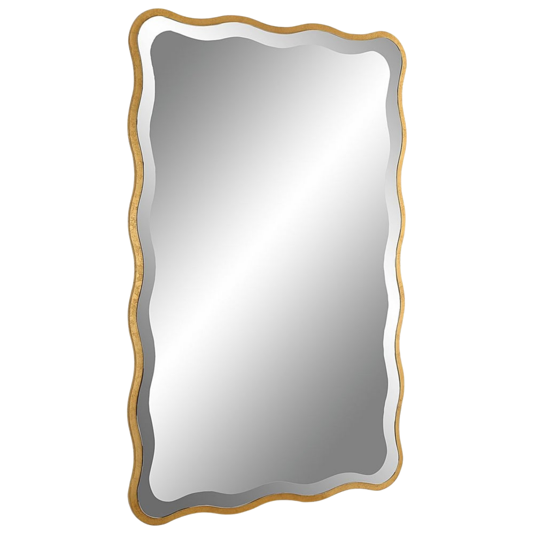 Aneta Gold Wall Mirror - Elegant Full-Length Floor Mirror for Bedroom, Living Room & Entryway Decor - Stylish Home & Office Mirror with Modern Design