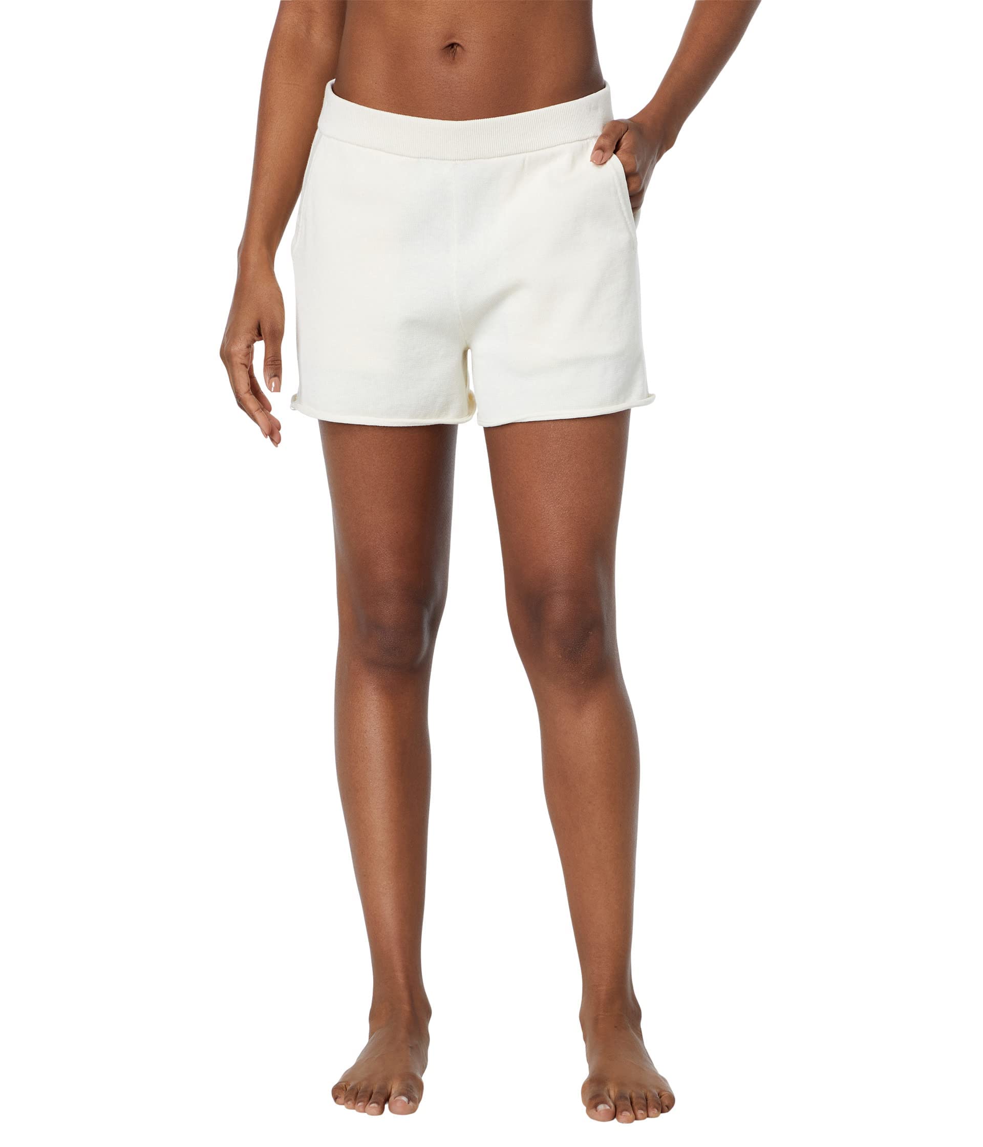 Barefoot Dreams Sunbleached Lounge Shorts for Women - Soft Drawstring Loungewear Shorts, Comfortable Gym & Workout Clothes - Perfect for Yoga, Running, and Relaxing at Home