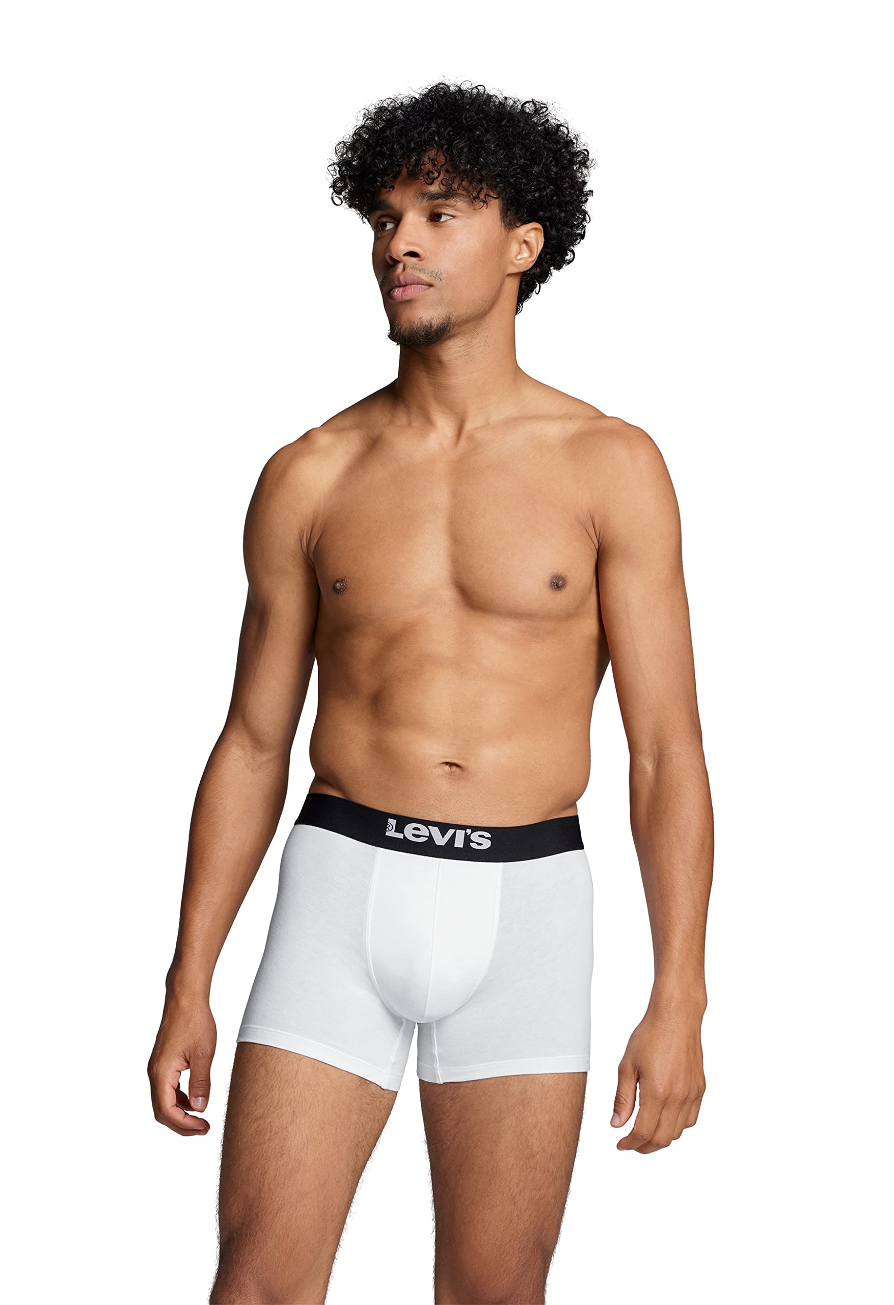 LEVI'S Men's Cotton Boxer Briefs 2-Pack - Soft, Breathable Underwear for Everyday Comfort & Active Lifestyle