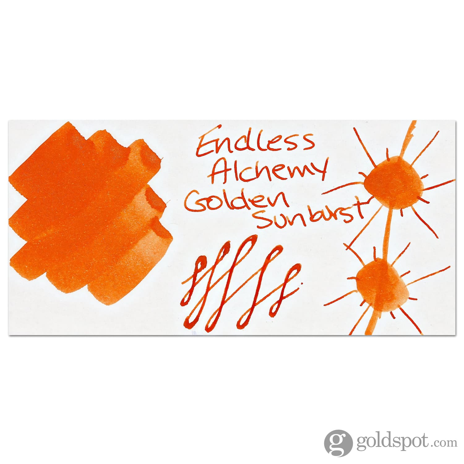 Endless Alchemy Stardust Golden Sunburst Bottled Ink - 45ml for Calligraphy, Art & DIY Projects | Premium Writing & Drawing Ink