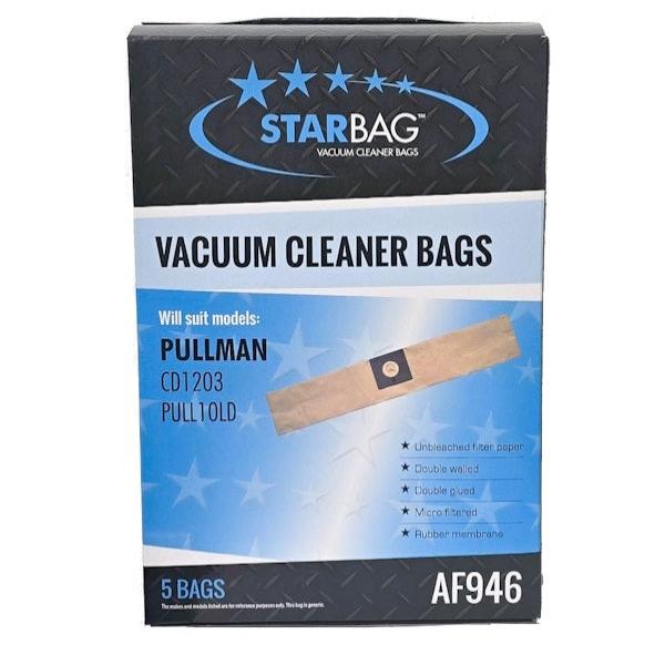 Starbag AF946 Vacuum Cleaner Bags - Compatible with Pullman AS10LD Vacuum Cleaner - Perfect for Home Cleaning & Pet Hair Removal