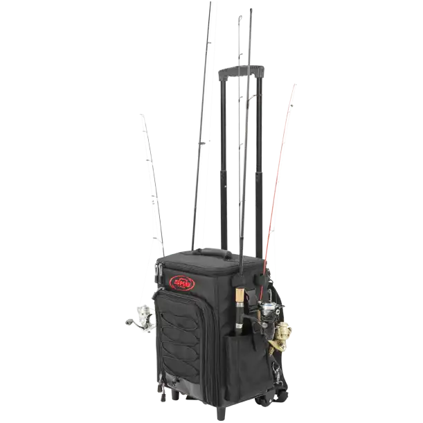 SKB 7600 Tak Pak Rolling Tackle Bag - Waterproof Fishing Gear Storage with Wheels for Easy Transport - Perfect for Saltwater & Freshwater Anglers, Boat Fishing Trips, and Beach Outings