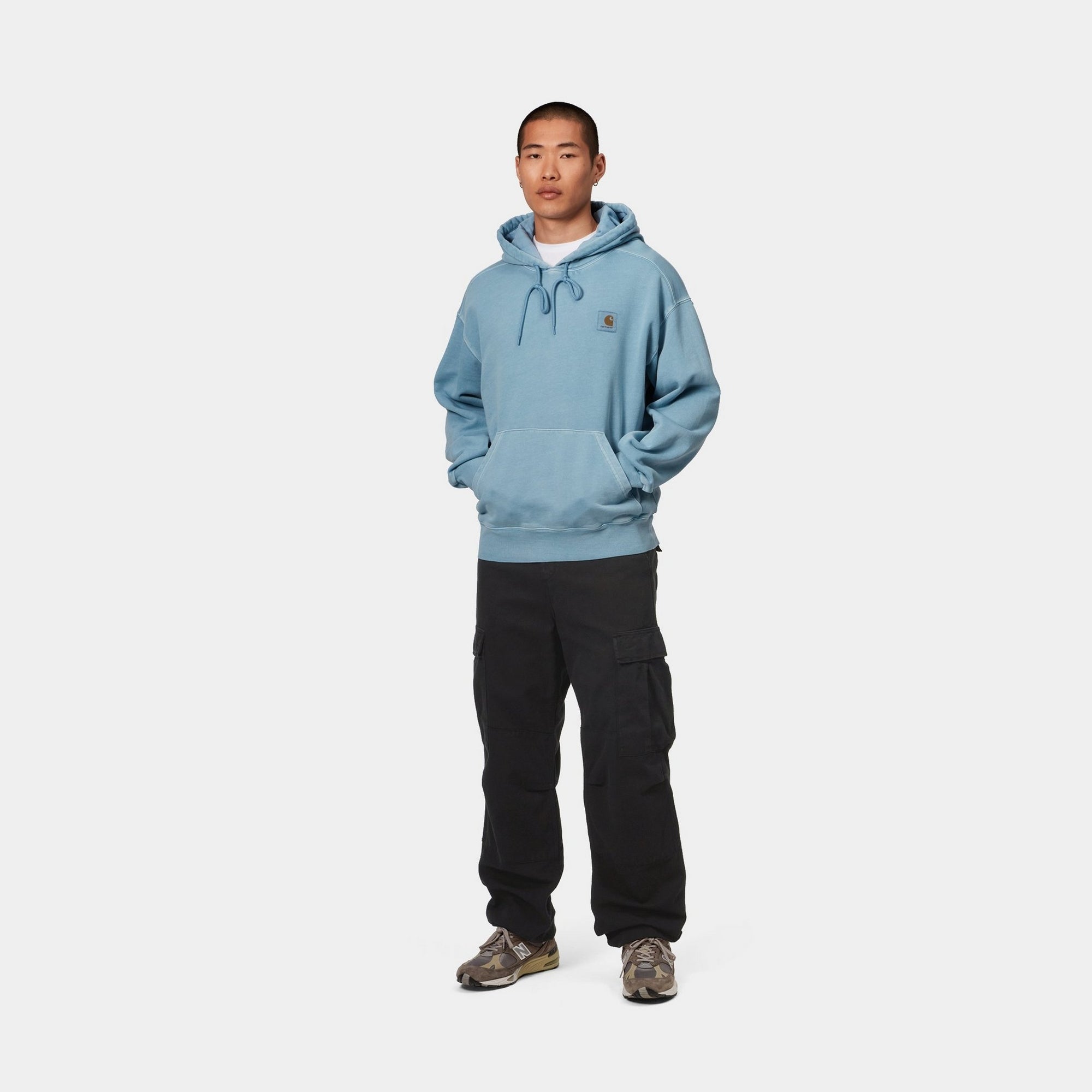 Men's Regular Fit Cargo Pants - Garment Dyed Twill Work Pants for Outdoor & Casual Wear | Black | Durable & Comfortable for Hiking, Work & Everyday Use