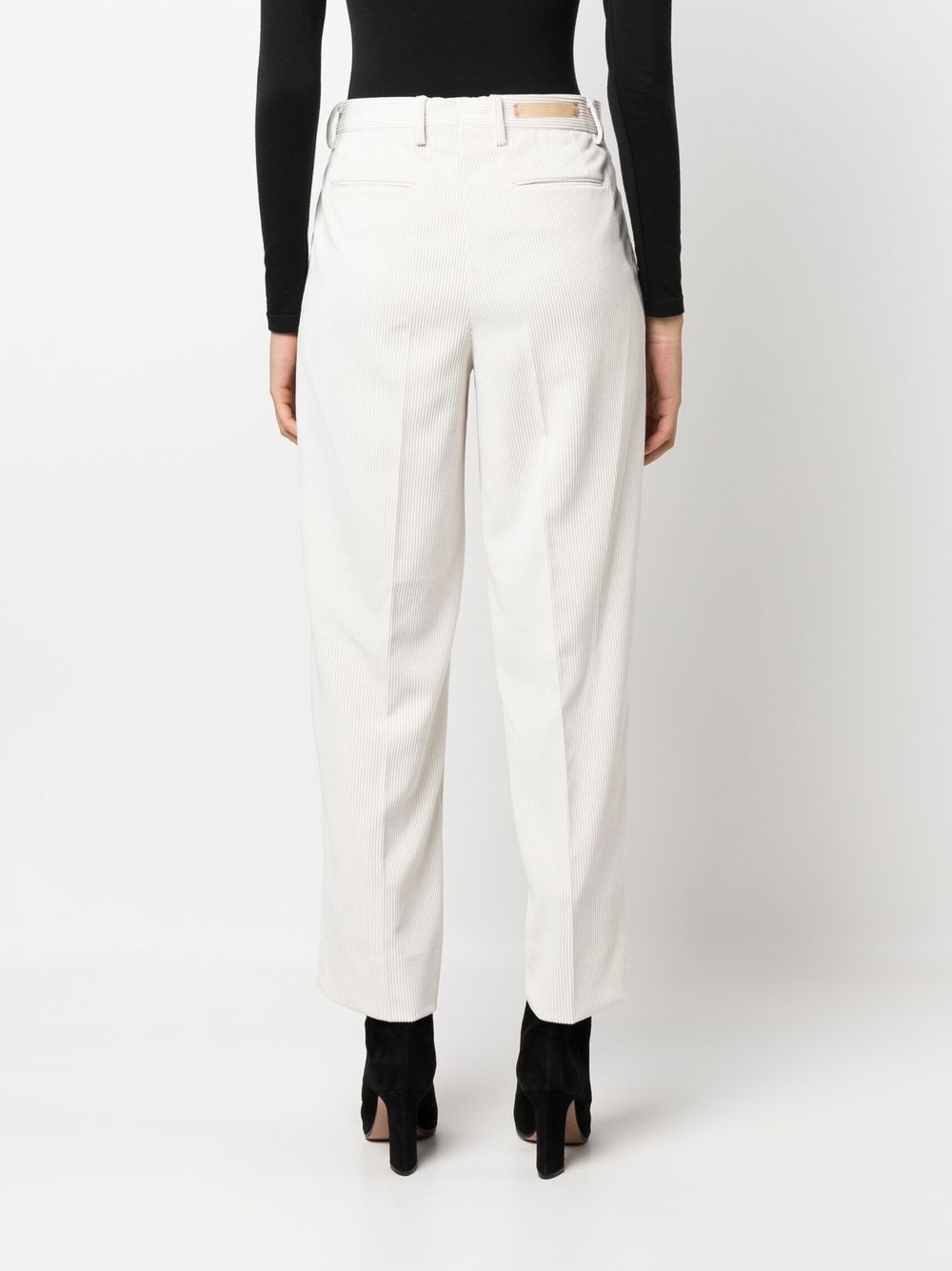 Premium White Briglia Trousers for Women - Comfortable High-Waisted Office Pants - Perfect for Business Casual & Professional Workwear
