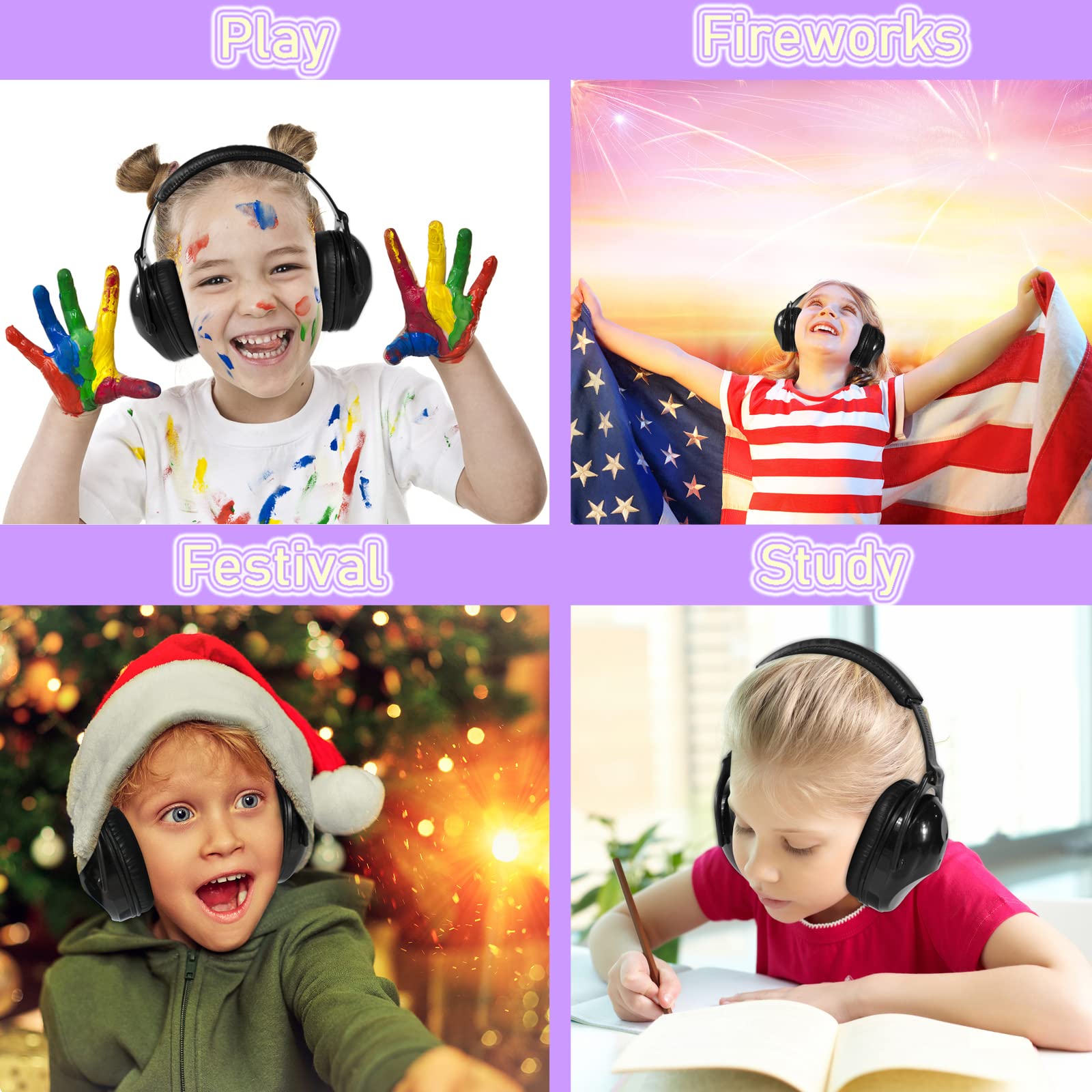 ZOHAN 030 Kids Noise Cancelling Headphones for Autism - Comfortable Ear Protection for Sensory Sensitive Children - Perfect for School, Travel, and Therapy Sessions