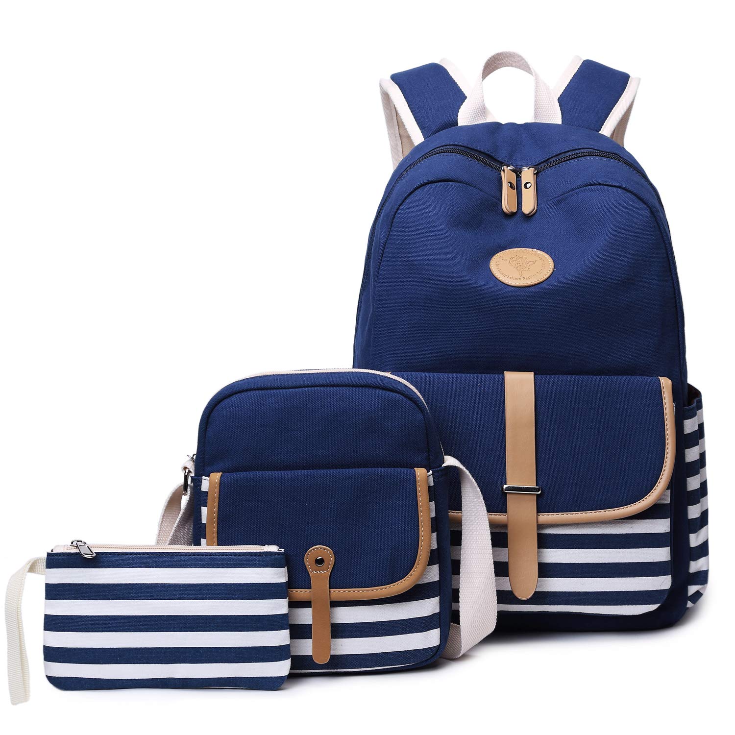 Stylish Blue 15 Inch Laptop Backpack for Women & Girls - Lightweight School Bookbag with Work Essentials Organizer | Perfect for College, Office Commute & Travel Accessories