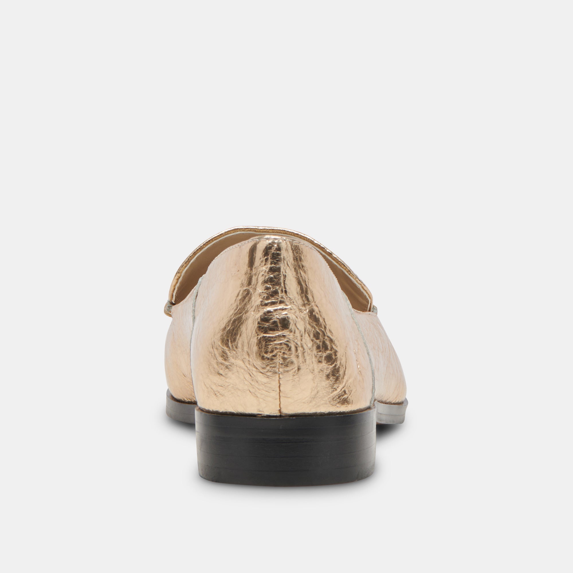 BENY FLATS GOLD DISTRESSED LEATHER Women's Comfortable Slip-On Shoes - Perfect for Casual Wear, Office & Travel