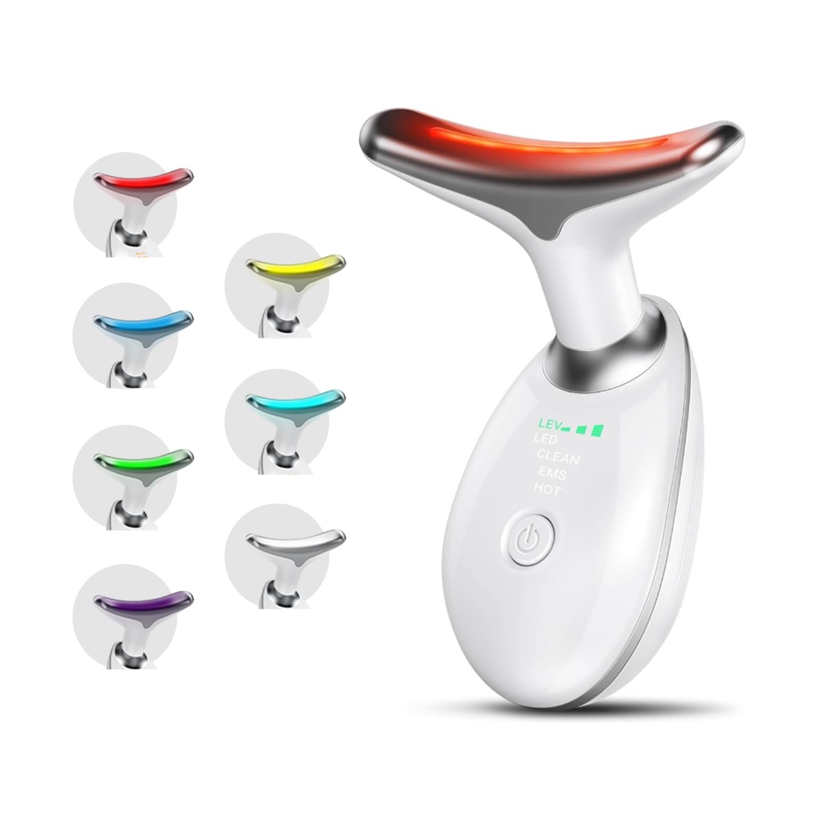 2024 New Microcurrent Facial Lifting Device - 3-in-1 Skin Tightening & Rejuvenation for Face & Neck, Anti-Aging Massager with 3 Modes (White) - Perfect for At-Home Skincare Routine & Salon Treatments