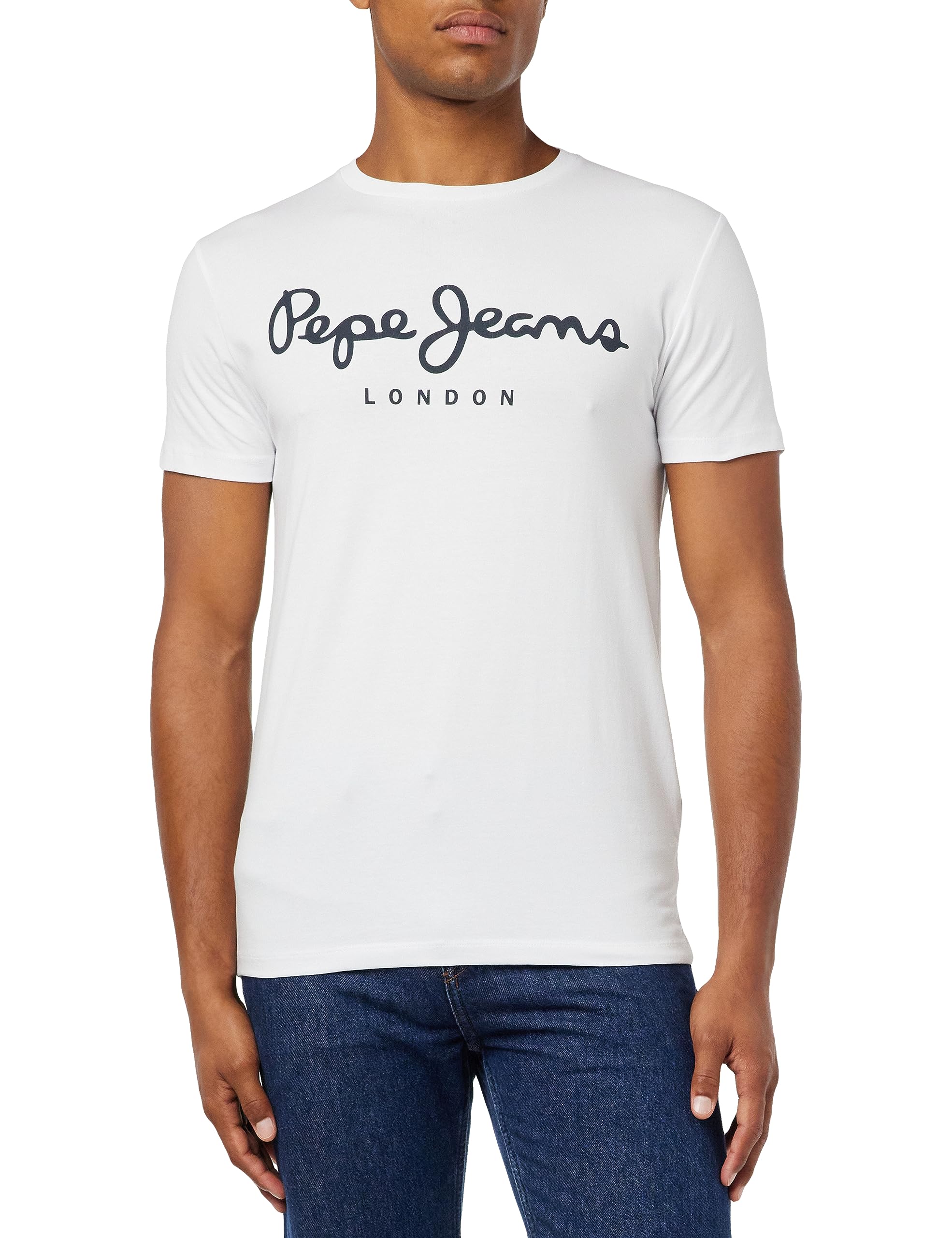 Pepe Jeans Men's Slim Fit Crew Neck T-Shirt | Soft Cotton Casual Tee for Everyday Wear | Perfect for Work, Gym & Weekend Outings