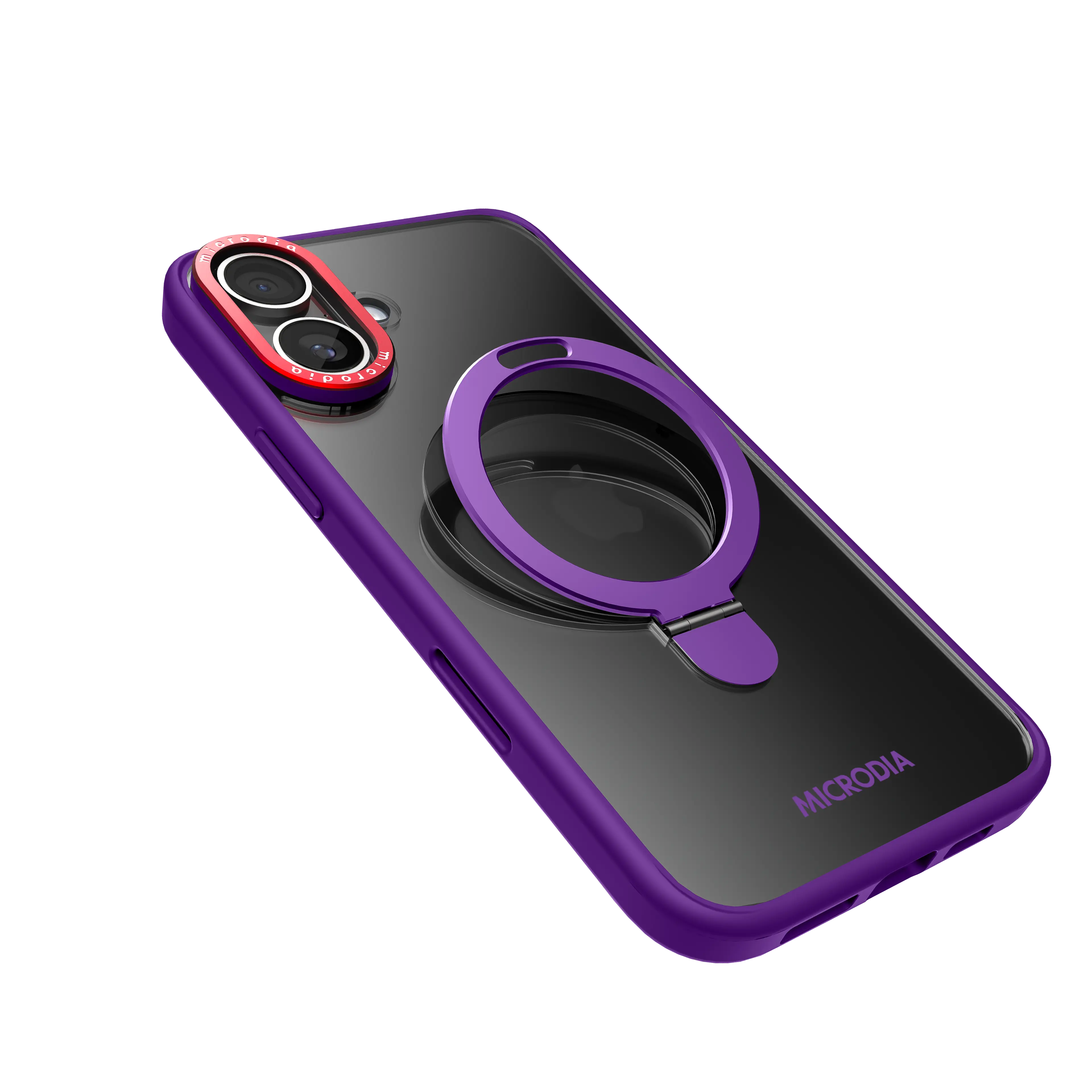 Matte Protective iPhone Case with Kickstand - Shockproof & Scratch Resistant Cover for iPhone [Model] | Deep Violet | Perfect for Work, Travel & Daily Use