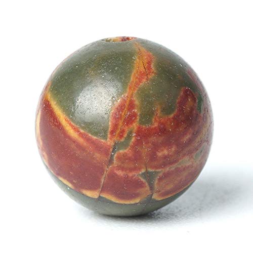 100Pcs 6mm Natural Picasso Stone Beads - Smooth Round Loose Gemstone Beads with 1mm Hole for DIY Jewelry Making (Bracelets, Necklaces, Earrings) - Energy Healing Stones for Meditation & Spiritual Crafts