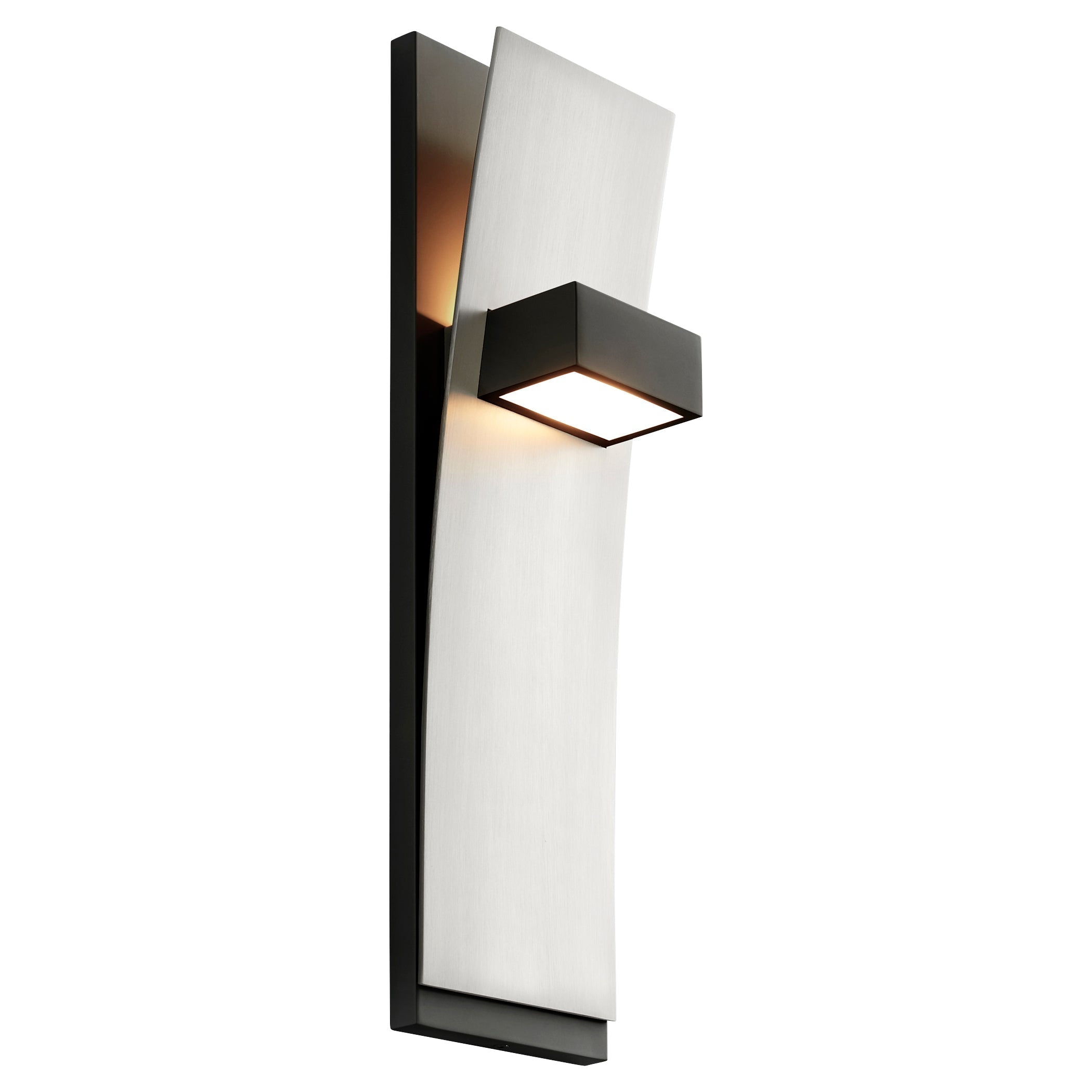 Dario 3 400 1524 Modern Wall Sconce Light Fixture - Black & Satin Nickel Finish for Living Room, Bedroom, or Hallway Lighting