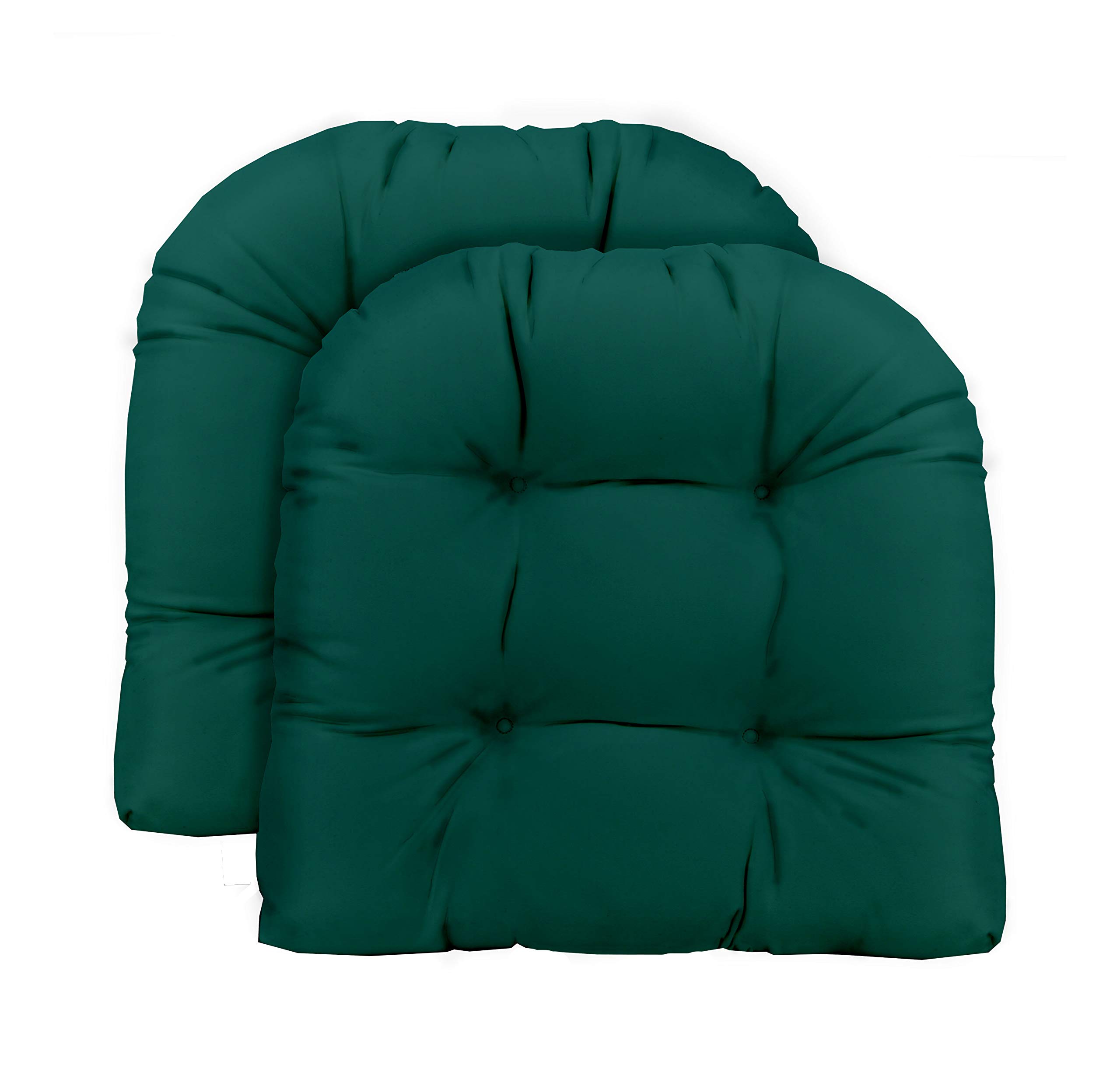 RSH DECOR: 2-Pack Tufted U-Shape Wicker Seat Cushions 22