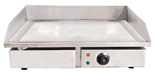 22-Inch Stainless Steel Griddle with Smooth Surface - Perfect for Outdoor Cooking, Camping, BBQs & Home Kitchen Use