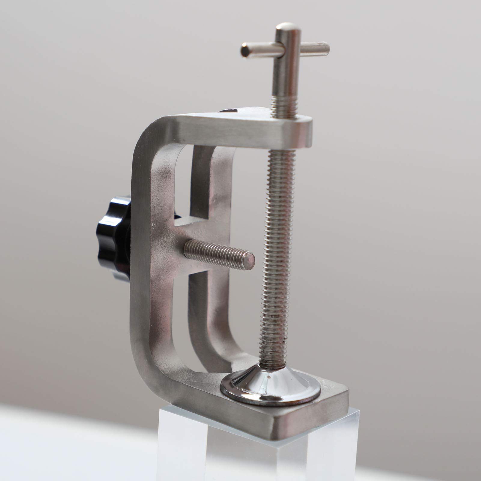 Stainless Steel Adjustable G-Clamp & C-Clamp for Table Desk - Heavy Duty Lab Clamp Holder with Surface Polishing - Perfect for Workbenches, DIY Projects & Crafting