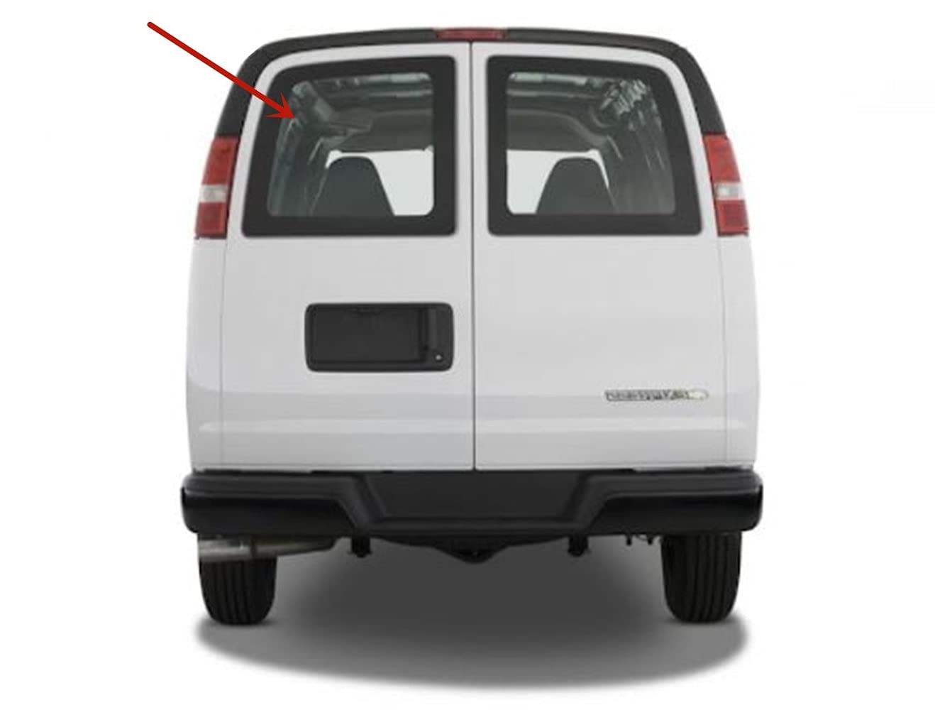 Replacement Movable Back Window Glass Left Side for Chevrolet Express & GMC Savana 1996-2002 - Perfect for Truck Rear Window Repair & Customization
