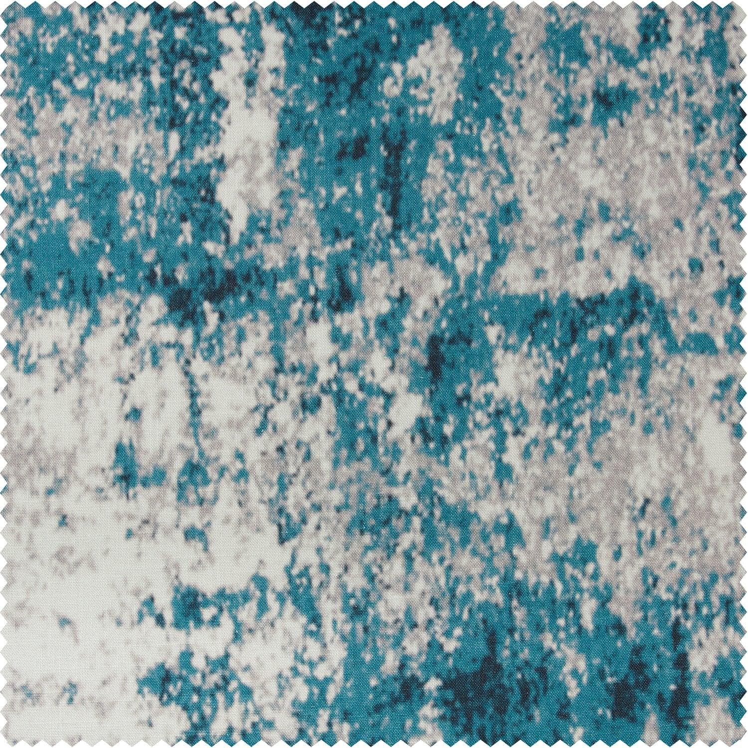 Ocean Blue Abstract Textured Printed Cotton Fabric Swatch - Perfect for DIY Crafts, Home Decor & Upholstery Projects