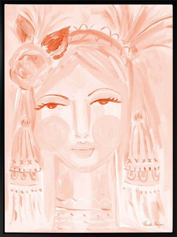 Creative Peach Canvas Art Print - Modern Wall Decor for Living Room, Bedroom & Office - Perfect for Home & Gift