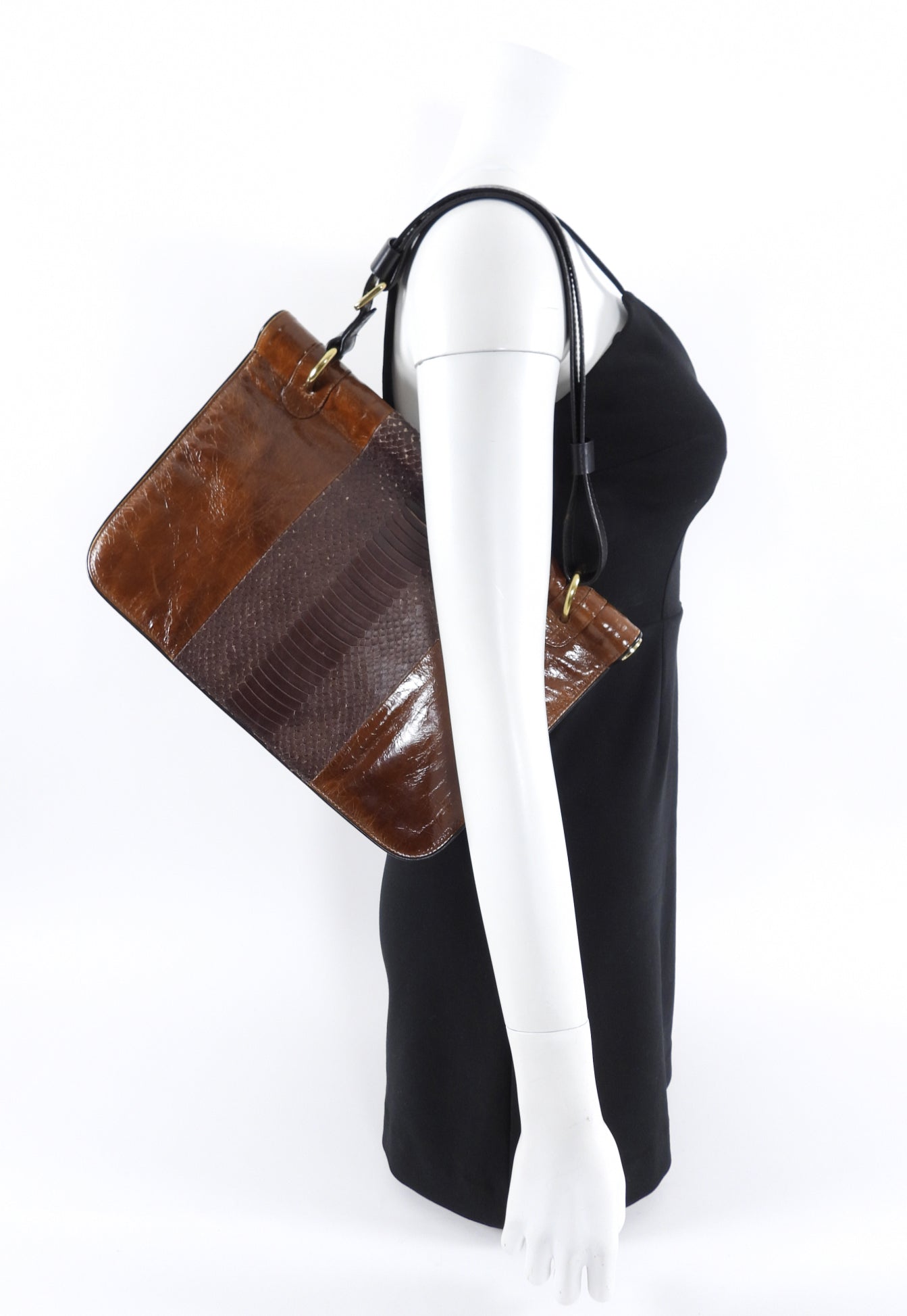 Dries Van Noten Luxury Brown Leather Handbag for Women - Stylish Exotic Skin Crossbody Purse | Perfect for Work, Travel & Evening Events