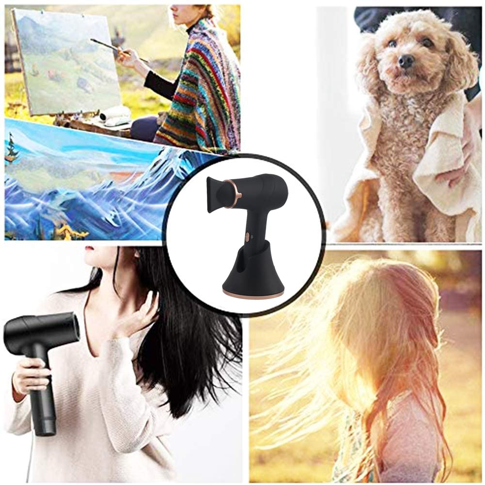 Portable Cordless Hair Dryer - 300W 5000mAh Rechargeable Handheld Blow Dryer with Hot & Cold Air, Lightweight Travel Hairdryer for Home & On-the-Go (Black) | Perfect for Quick Styling, Travel, Gym & Emergency Use